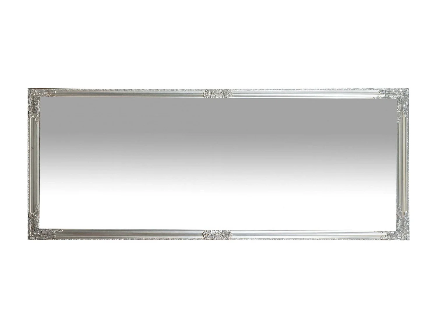 Miroir mural long - Miroir sol et mural cadre bois - 180x4x72 cm