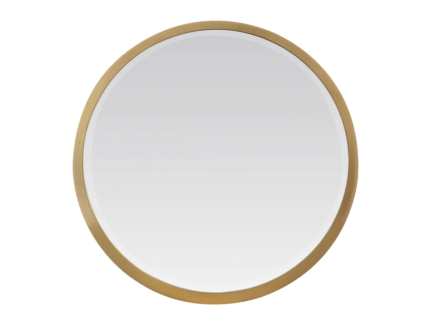 Miroir biseauté rond à bords larges 34x34x4cm