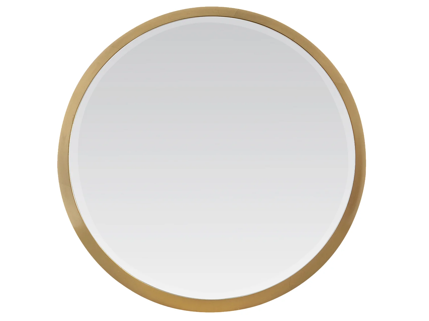 Miroir biseauté rond à bords larges 34x34x4cm