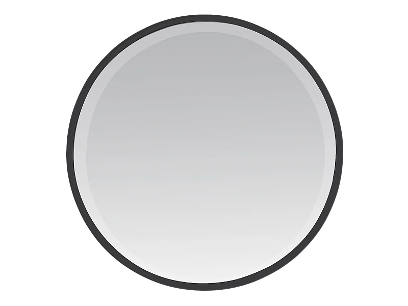 Miroir biseauté rond à bords larges 34x34x4cm