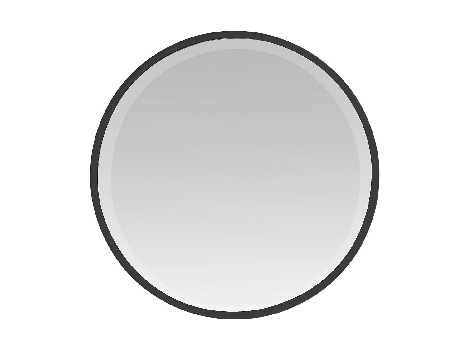 Miroir biseauté rond à bords larges 34x34x4cm