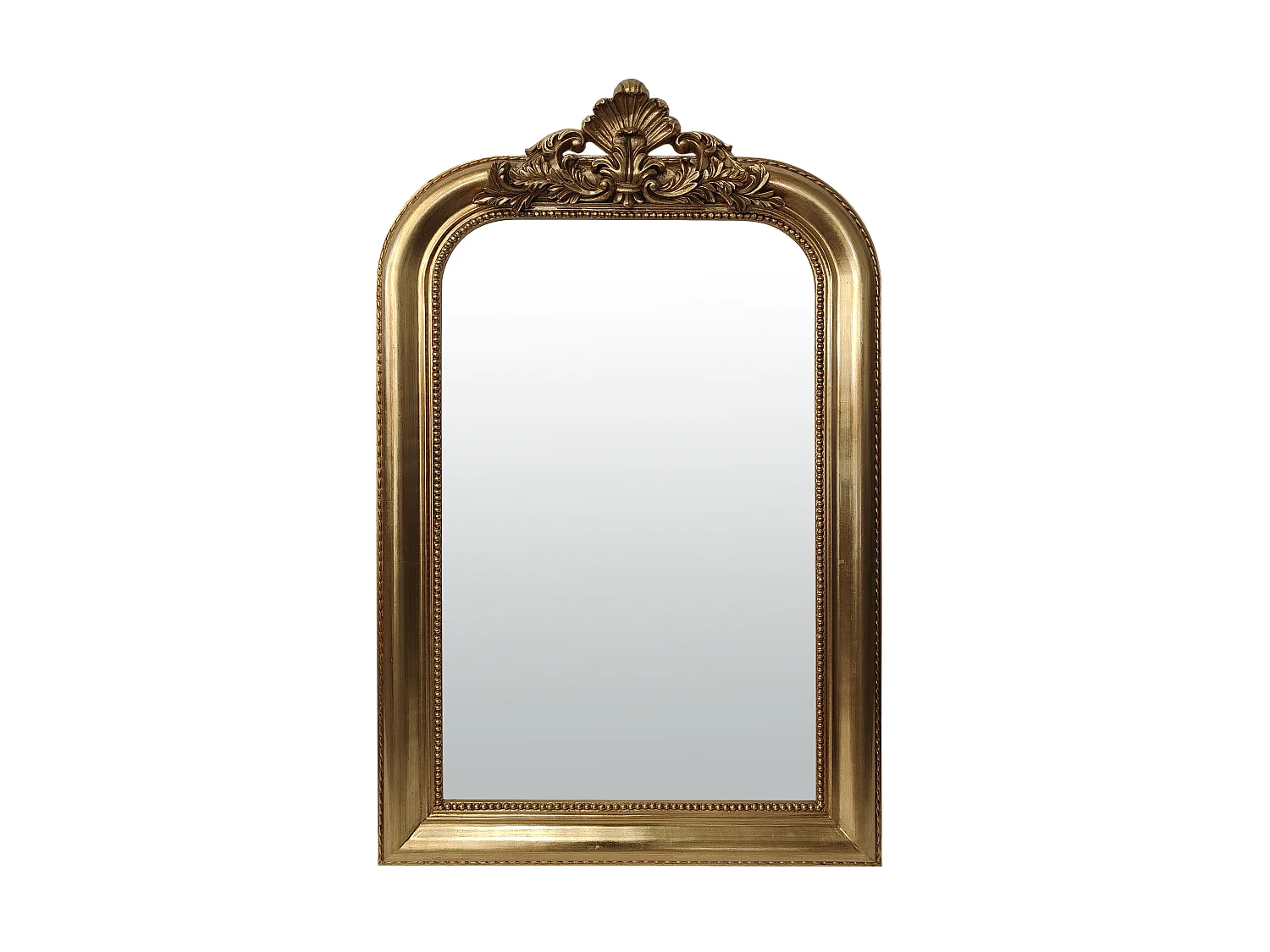 Miroir doré avec fronton 66x110cm