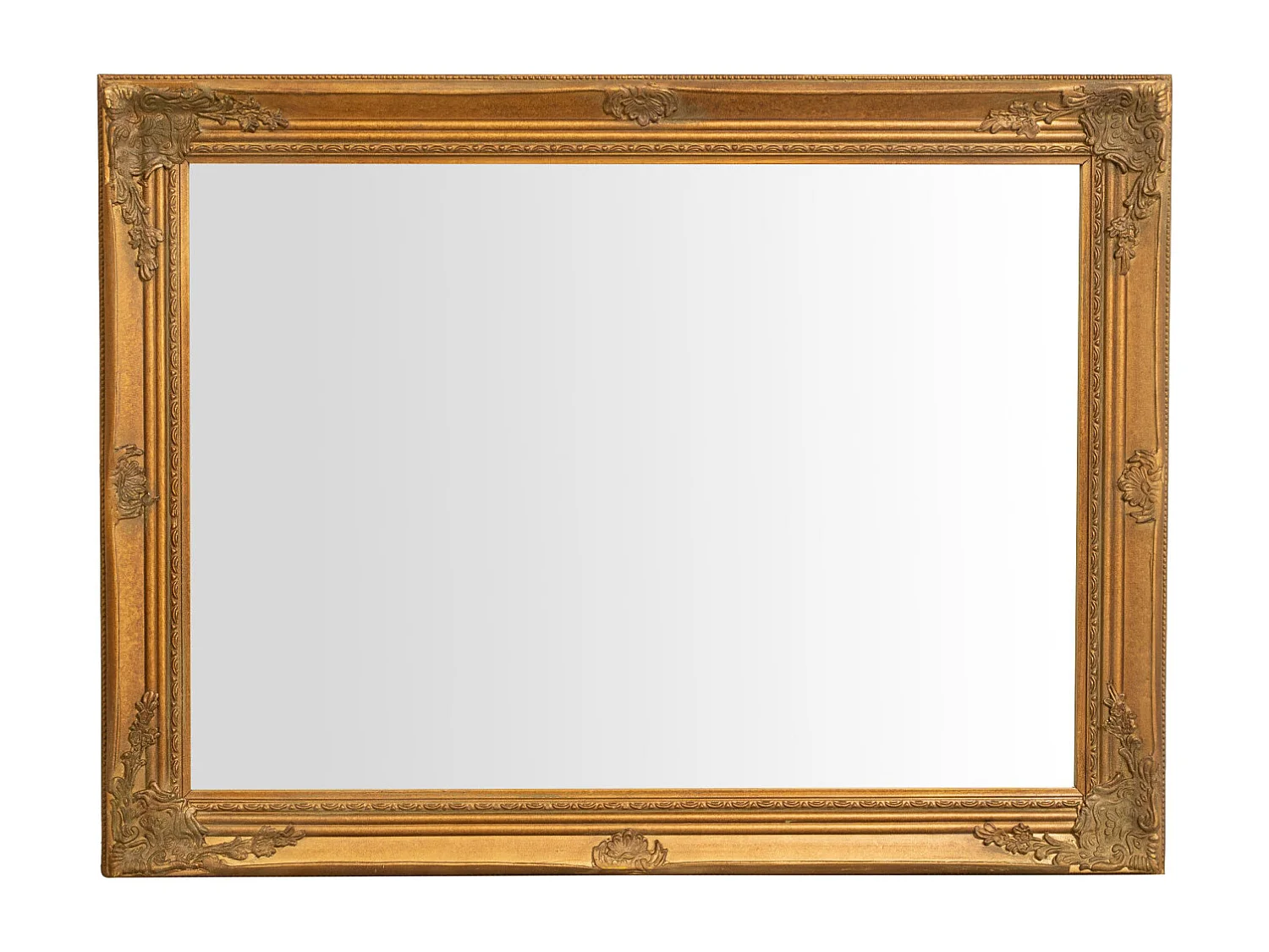 Miroir mural salle de bain, chambre, entrée avec crochets - Bois - 62x82x5 cm