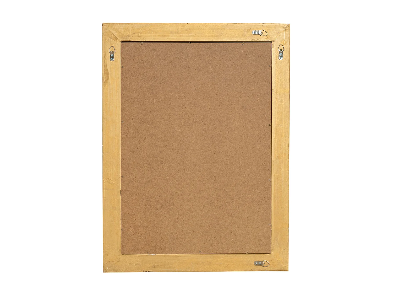 Miroir mural salle de bain, chambre, entrée avec crochets - Bois - 62x82x5 cm