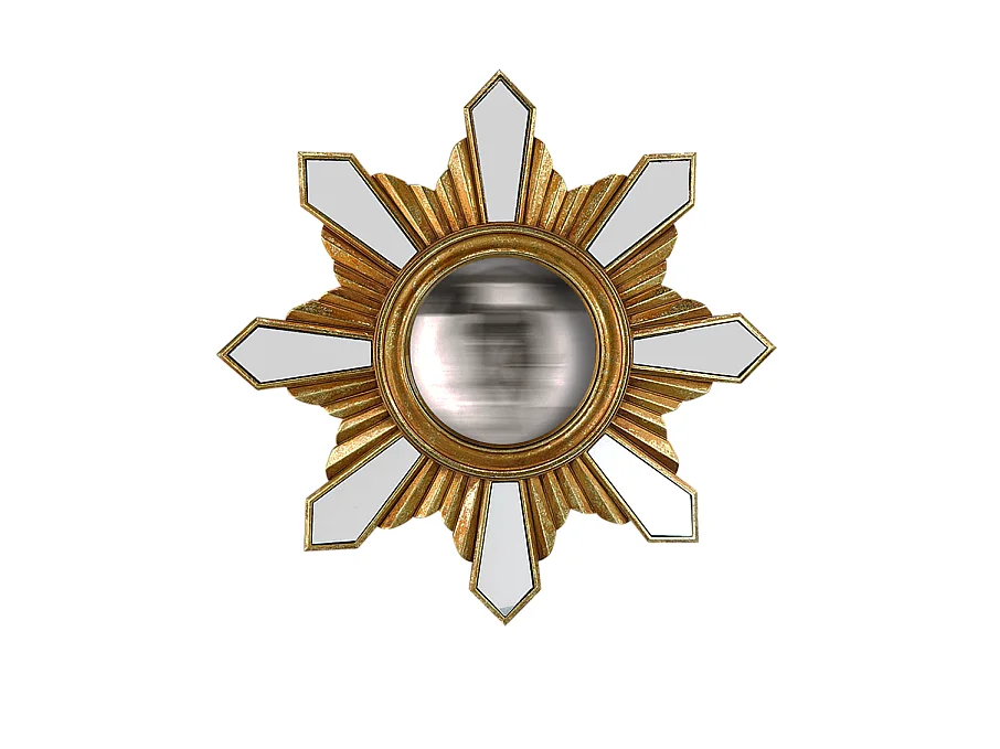 Miroir soleil rond convexe 35cm