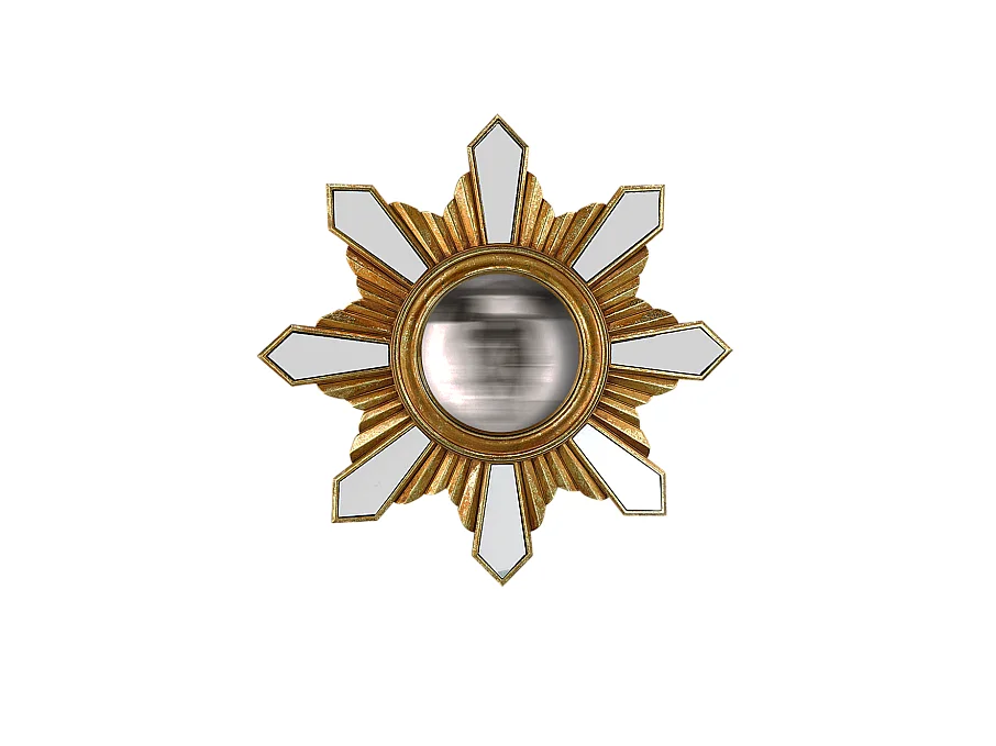 Miroir soleil rond convexe 35cm