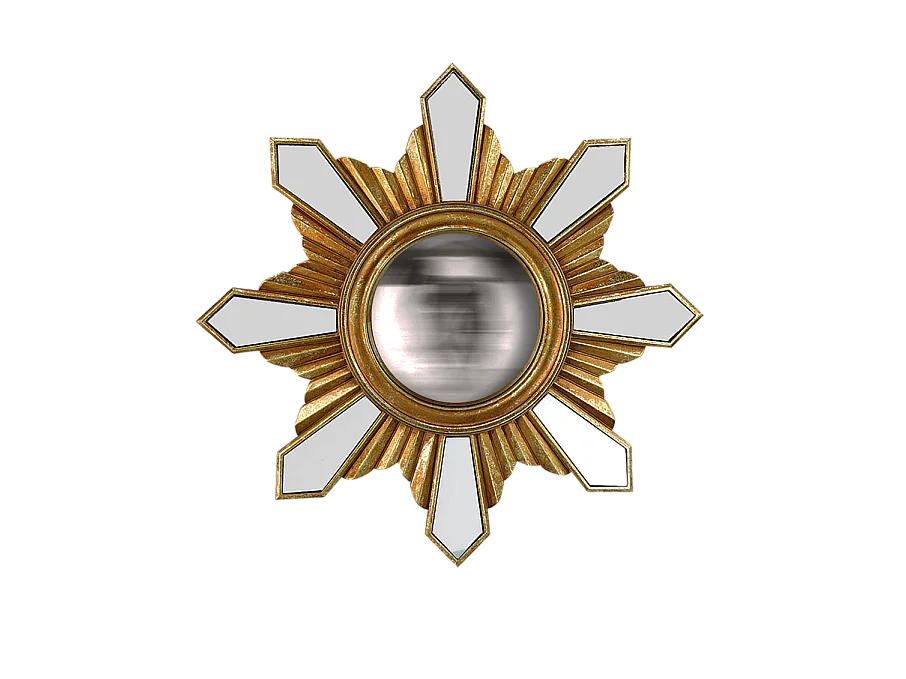 Miroir soleil rond convexe 35cm