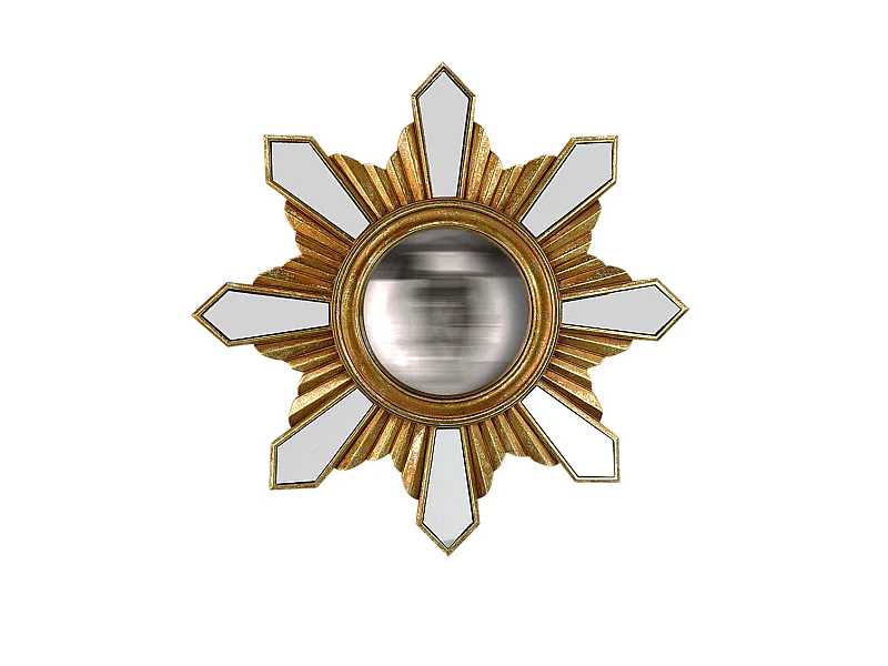 Miroir soleil rond convexe 35cm