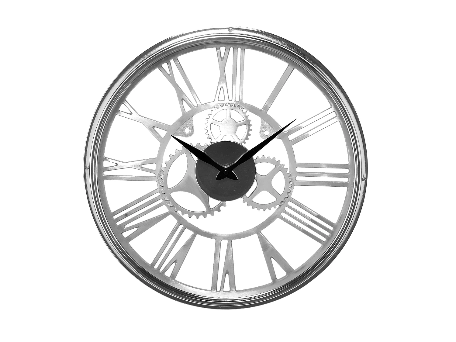 Horloge ronde sans fond mécanisme apparent 45cm