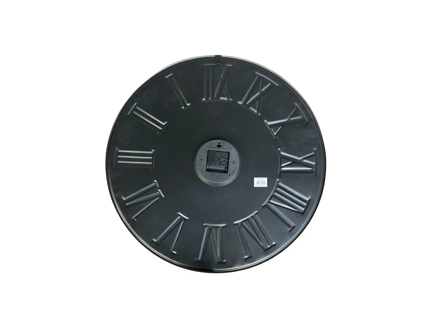 Horloge ronde métal noir 58cm