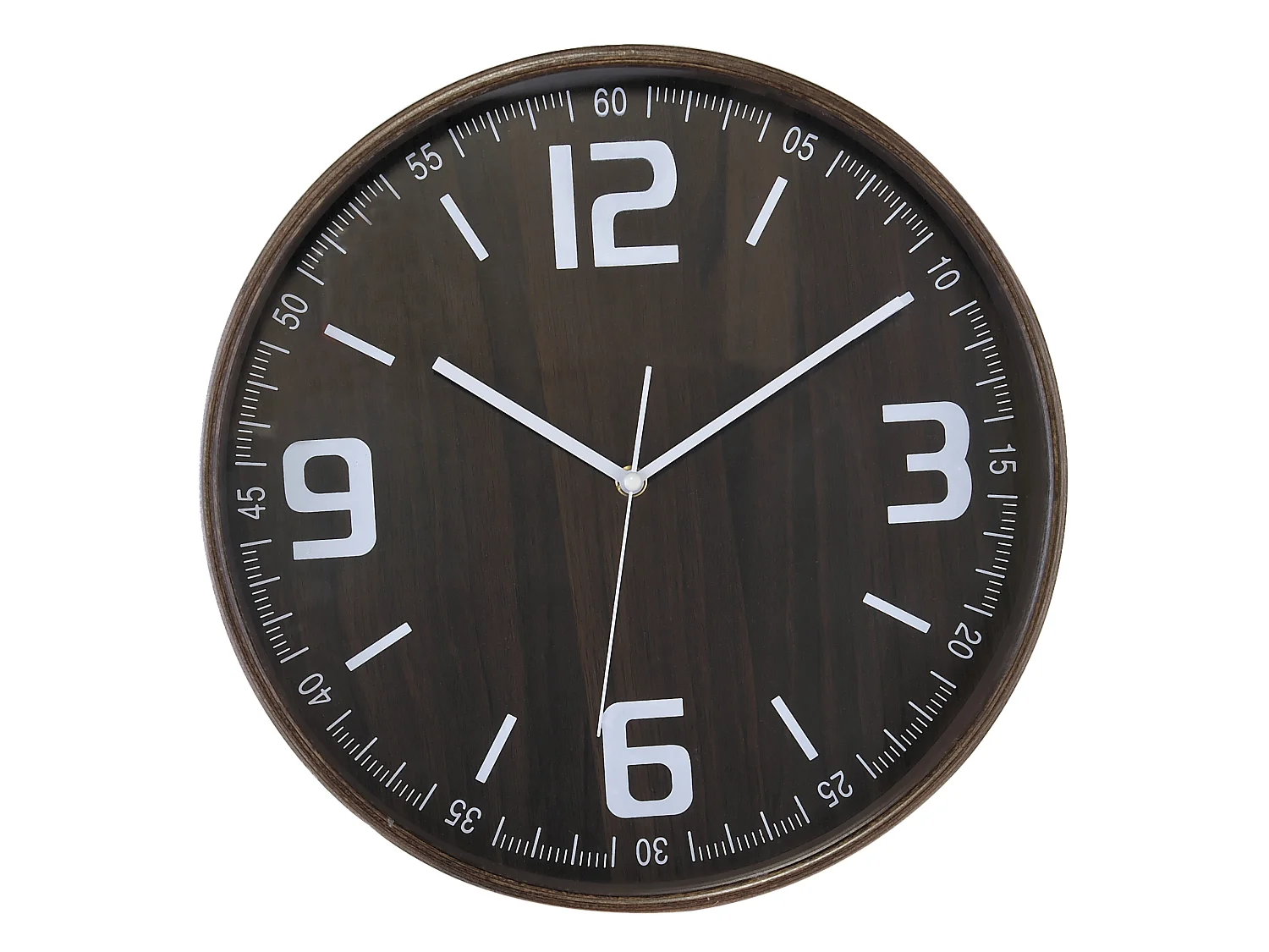 Horloge ronde en bois 32cm
