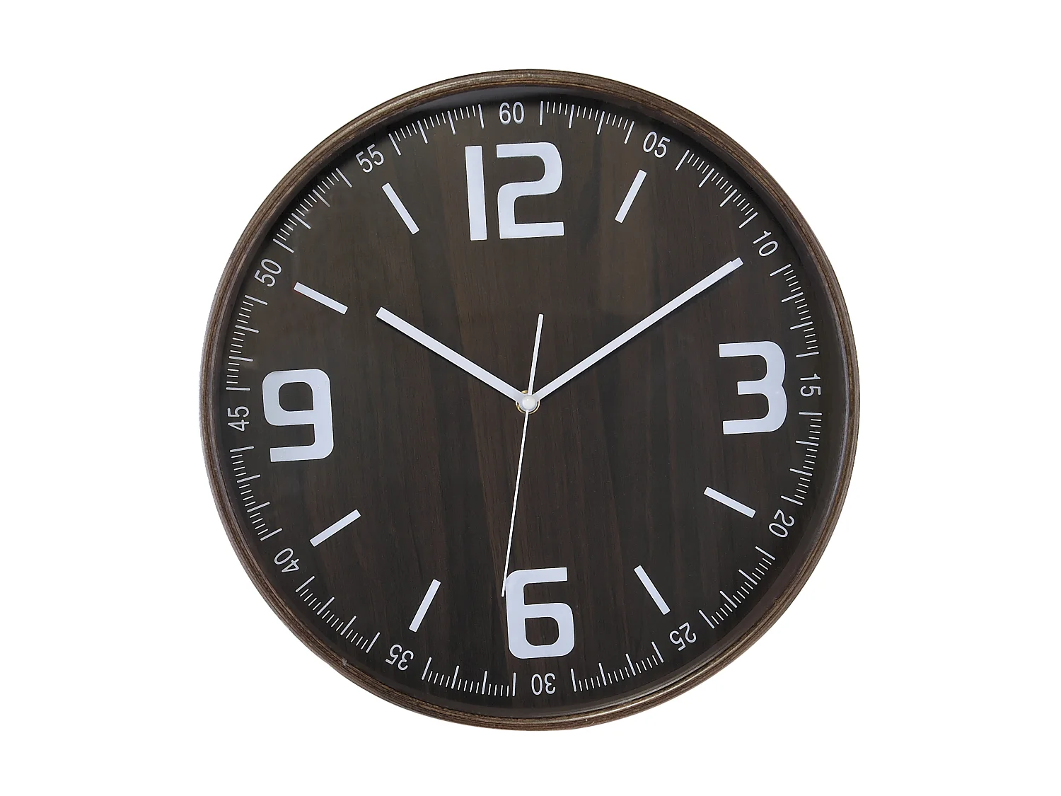Horloge ronde en bois 32cm