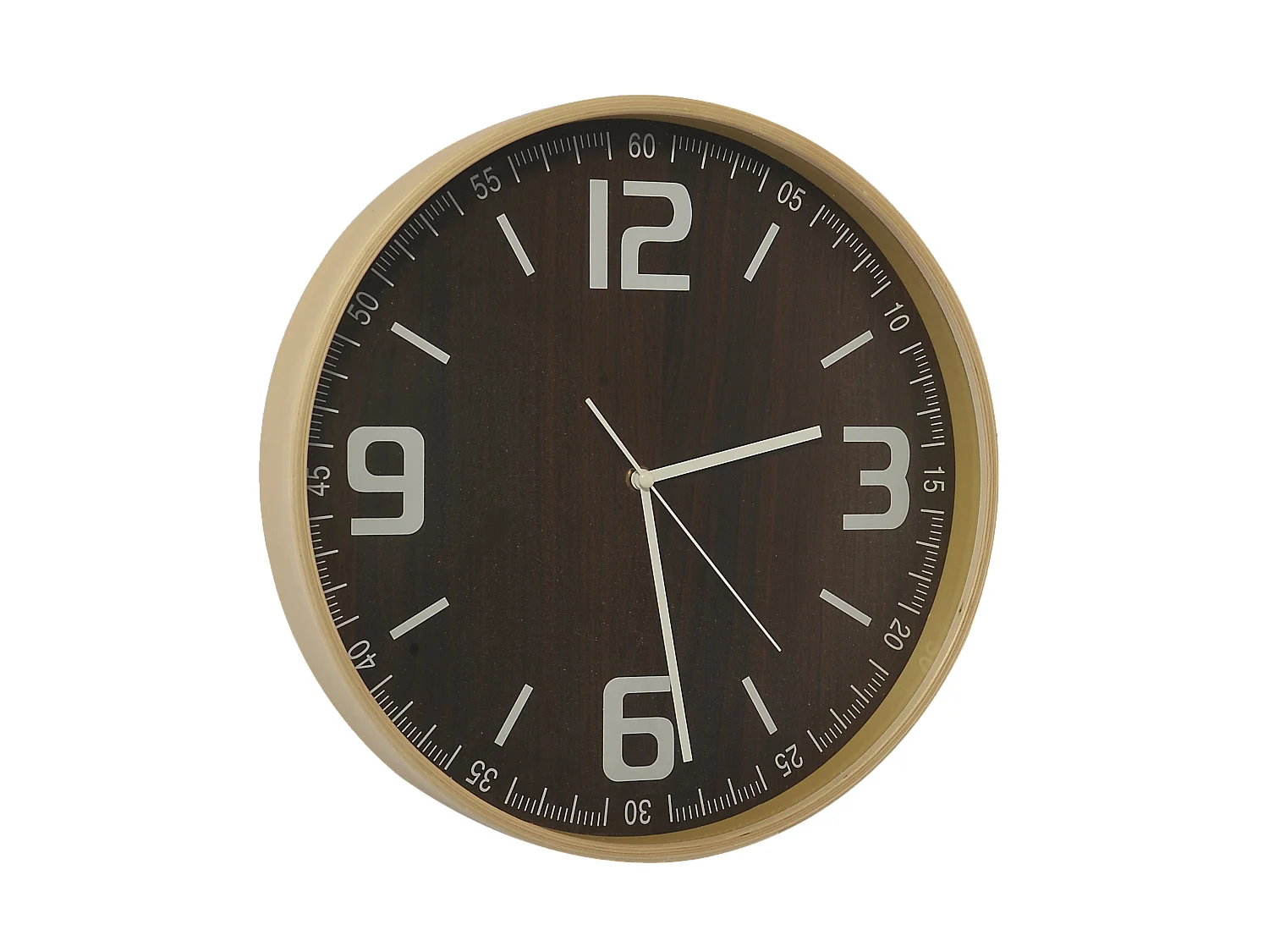 Horloge ronde en bois 32cm