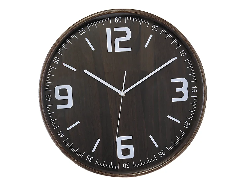 Horloge ronde en bois 32cm