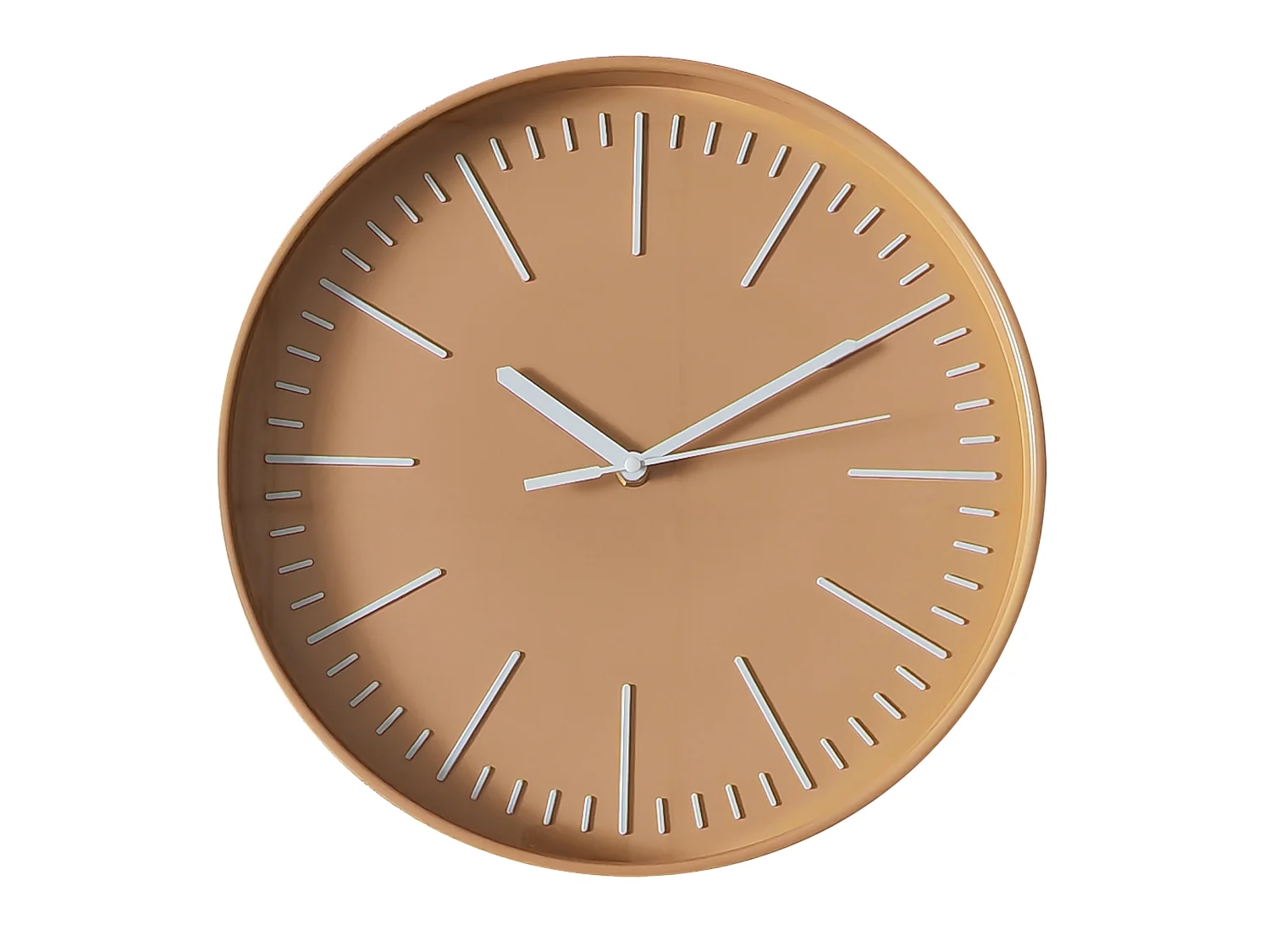 Horloge color block orange 30,5cm