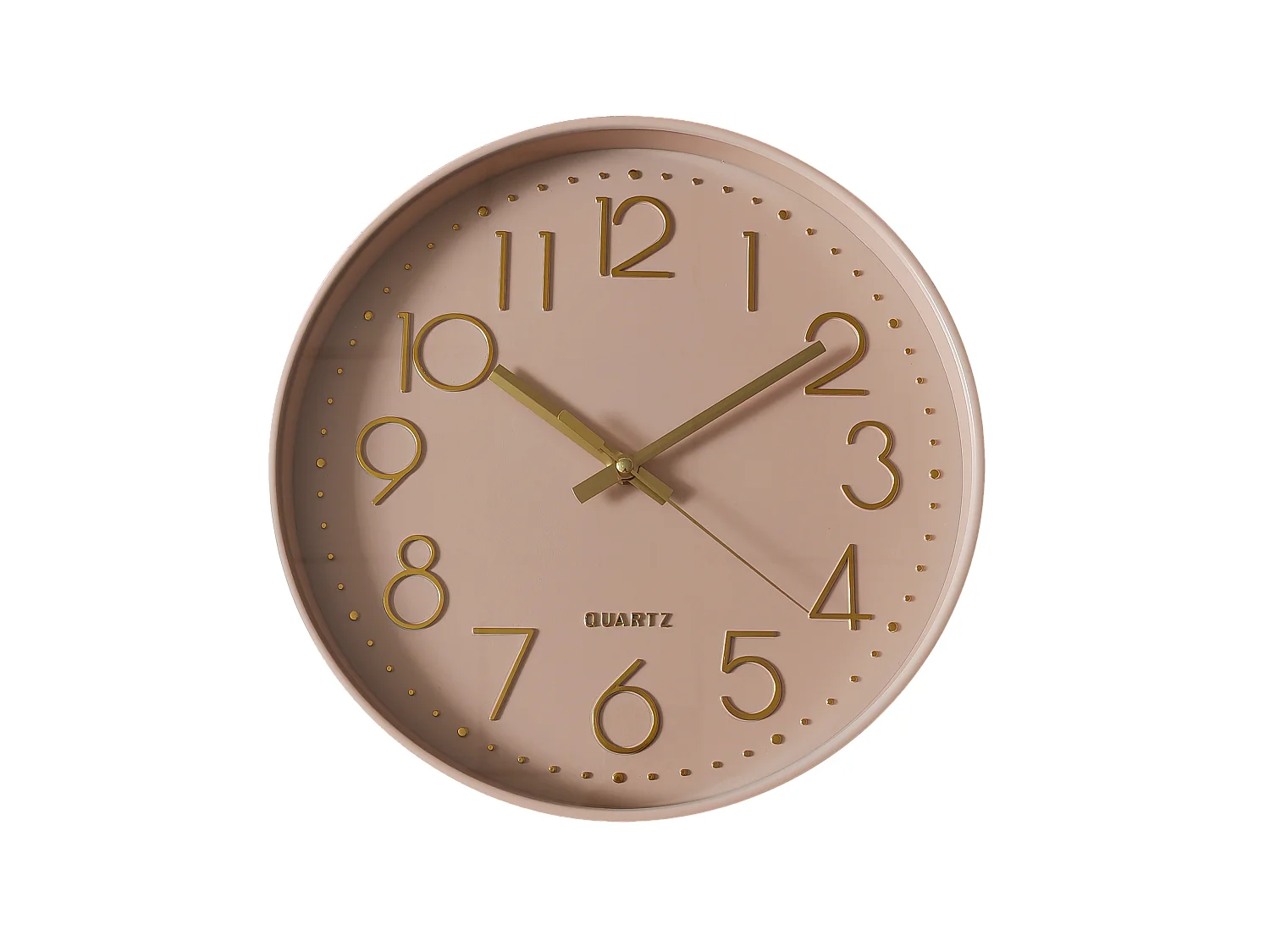 Horloge color block rose 30,5cm