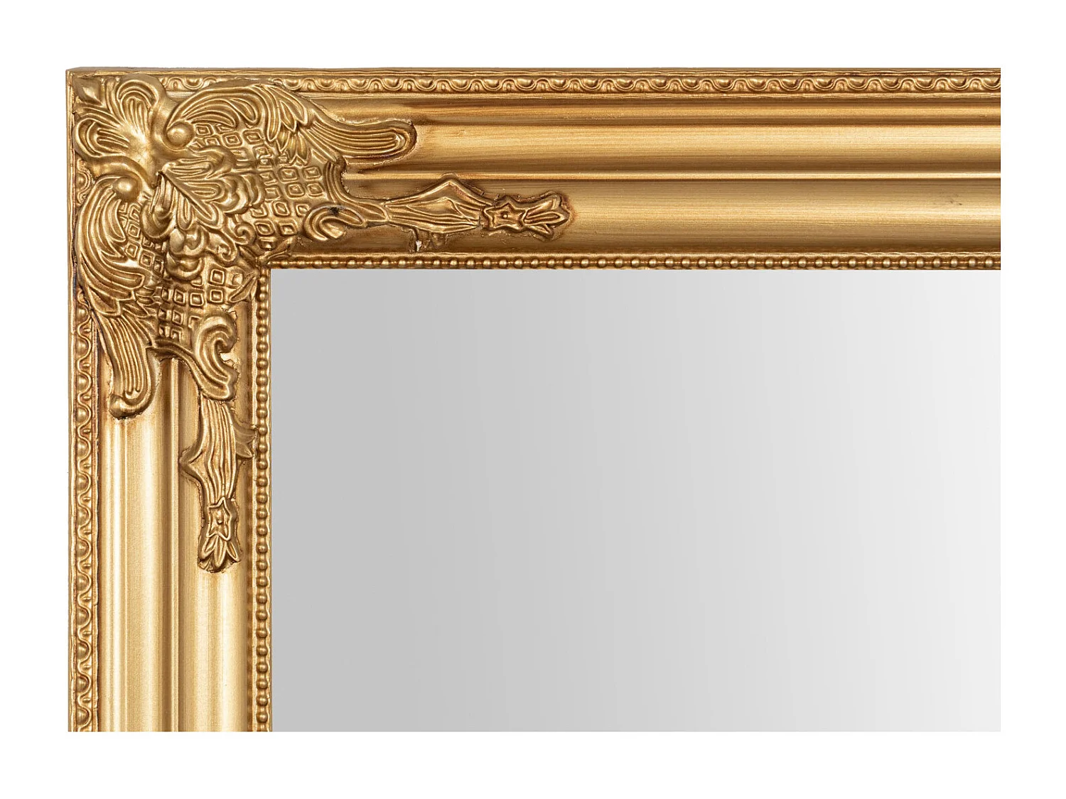 BISCOTTINI Miroir Mural en Bois - Miroir à Suspendre Finition Or Antique - Miroir pour Salon et Chambre - 72x4x180