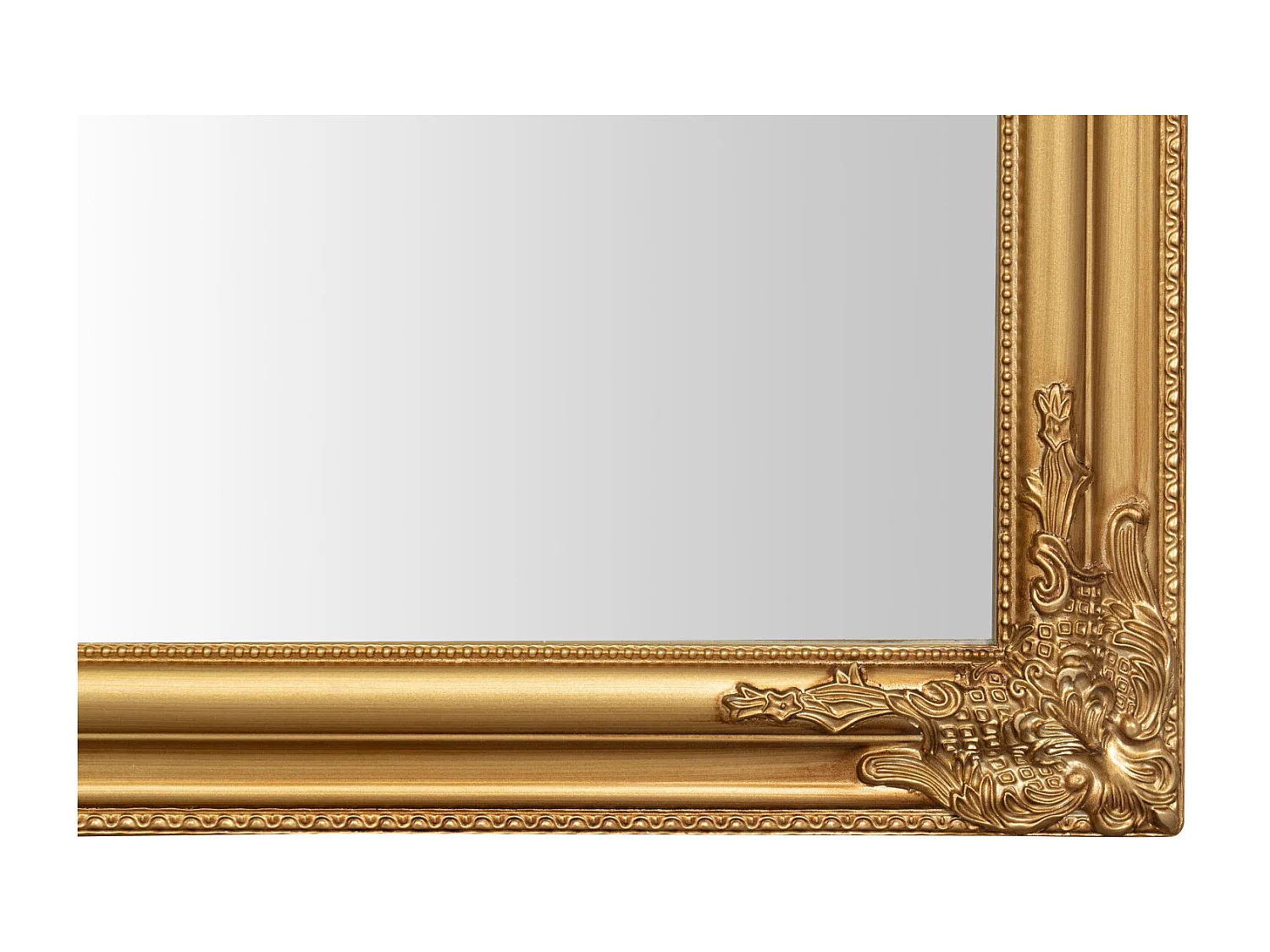 BISCOTTINI Miroir Mural en Bois - Miroir à Suspendre Finition Or Antique - Miroir pour Salon et Chambre - 72x4x180