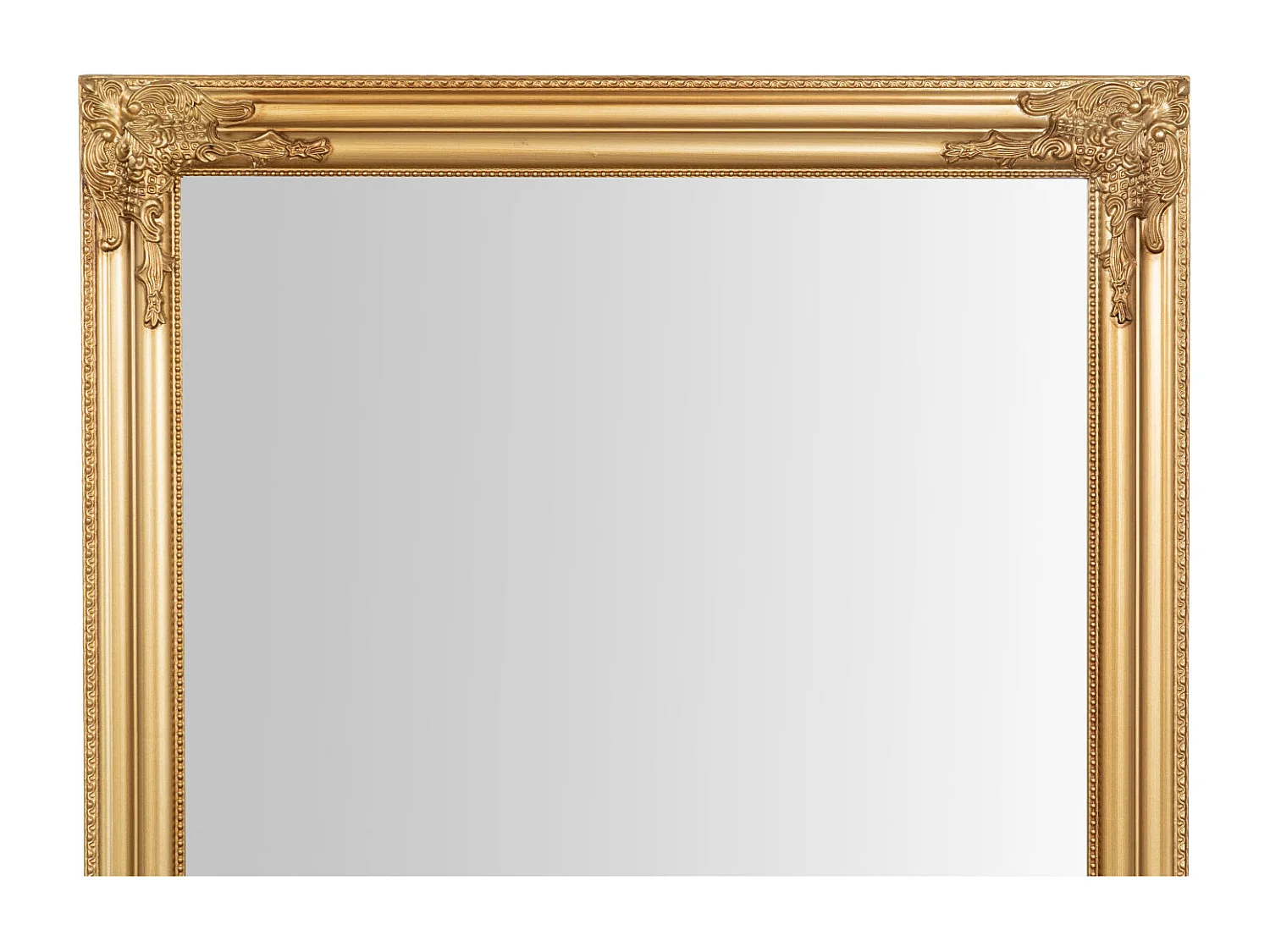 BISCOTTINI Miroir Mural en Bois - Miroir à Suspendre Finition Or Antique - Miroir pour Salon et Chambre - 72x4x180