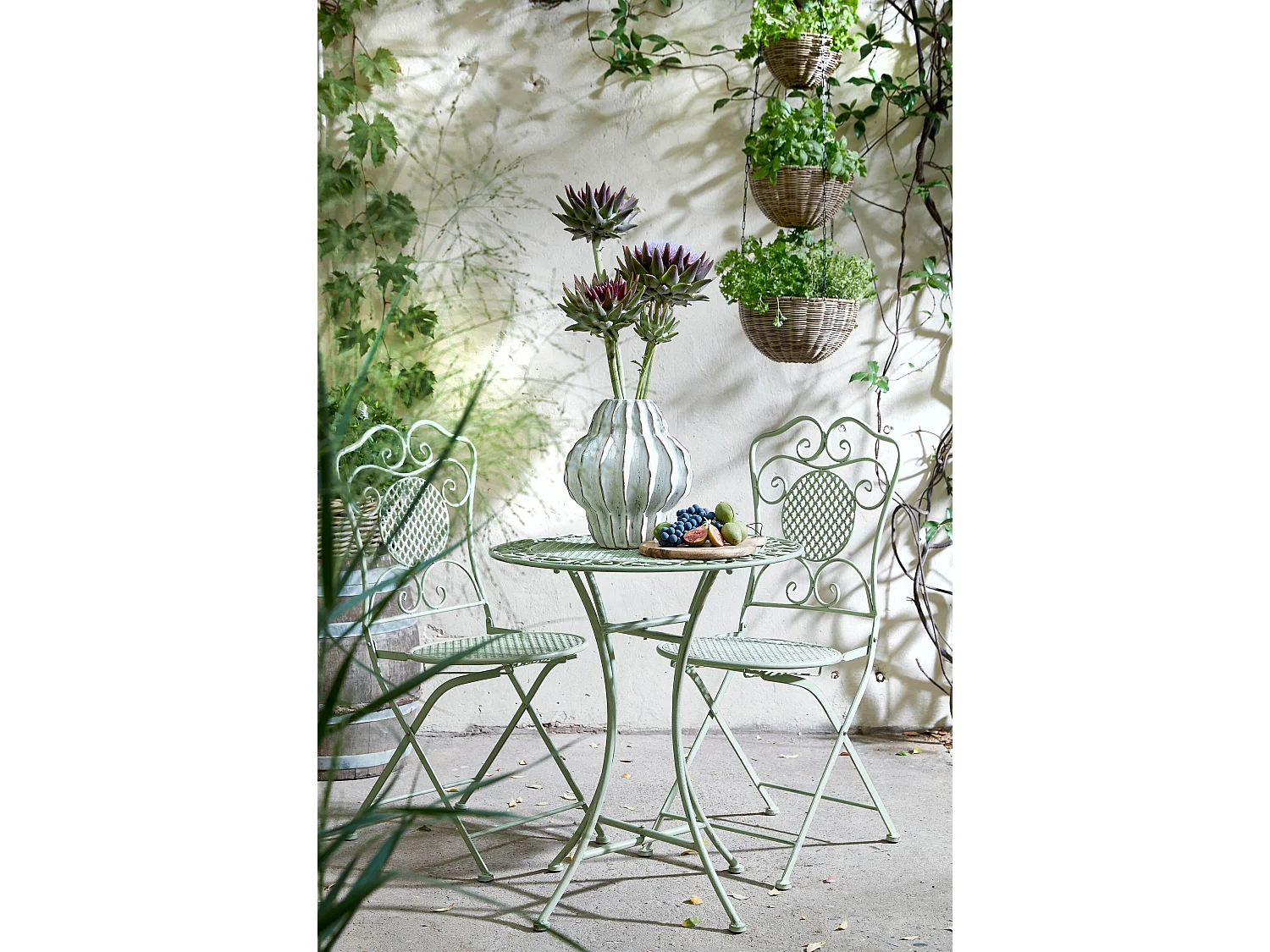 Plantenmand buiten van pe (polyethyleen) - 110 x Ø30 - Bruin - LUSO