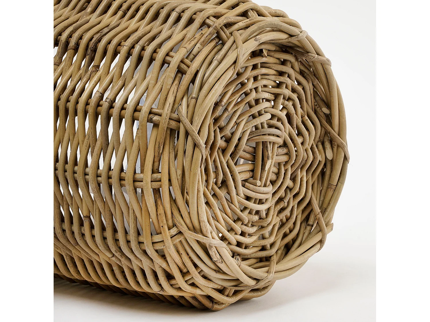 Pflanzenkorbe-Set Garten aus Rattan - 40 x Ø43 - Grau - MARCIA