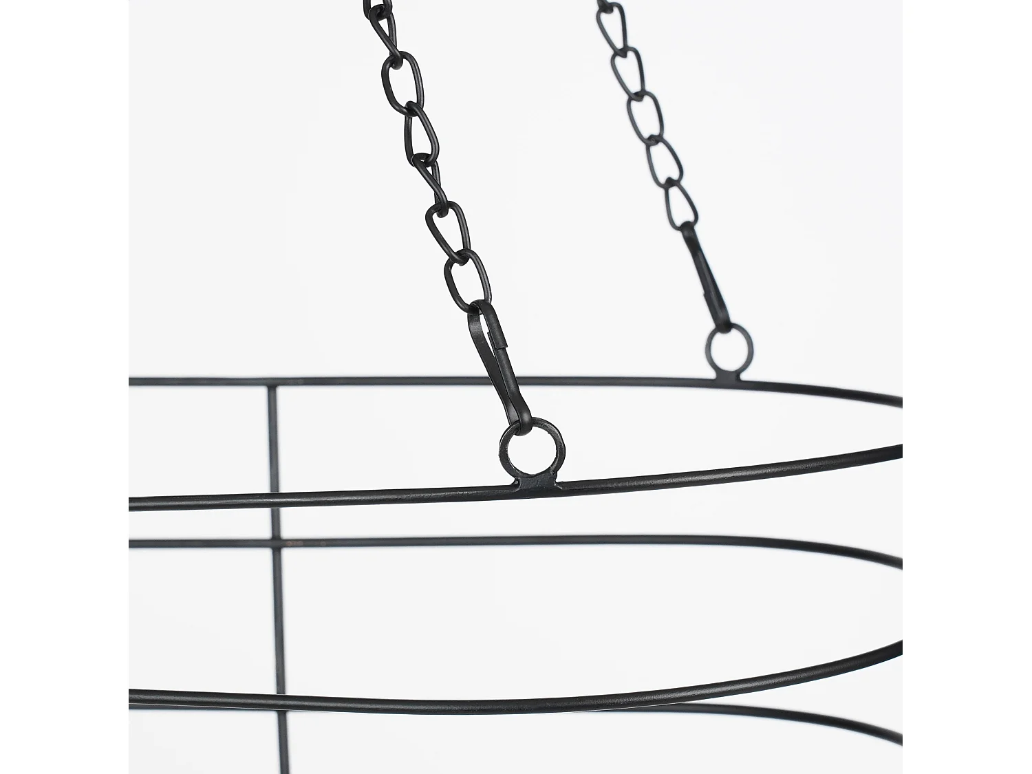 Plantenmand buiten van ijzer - 42,5 x 21 x 76 - Zwart - CALLEE