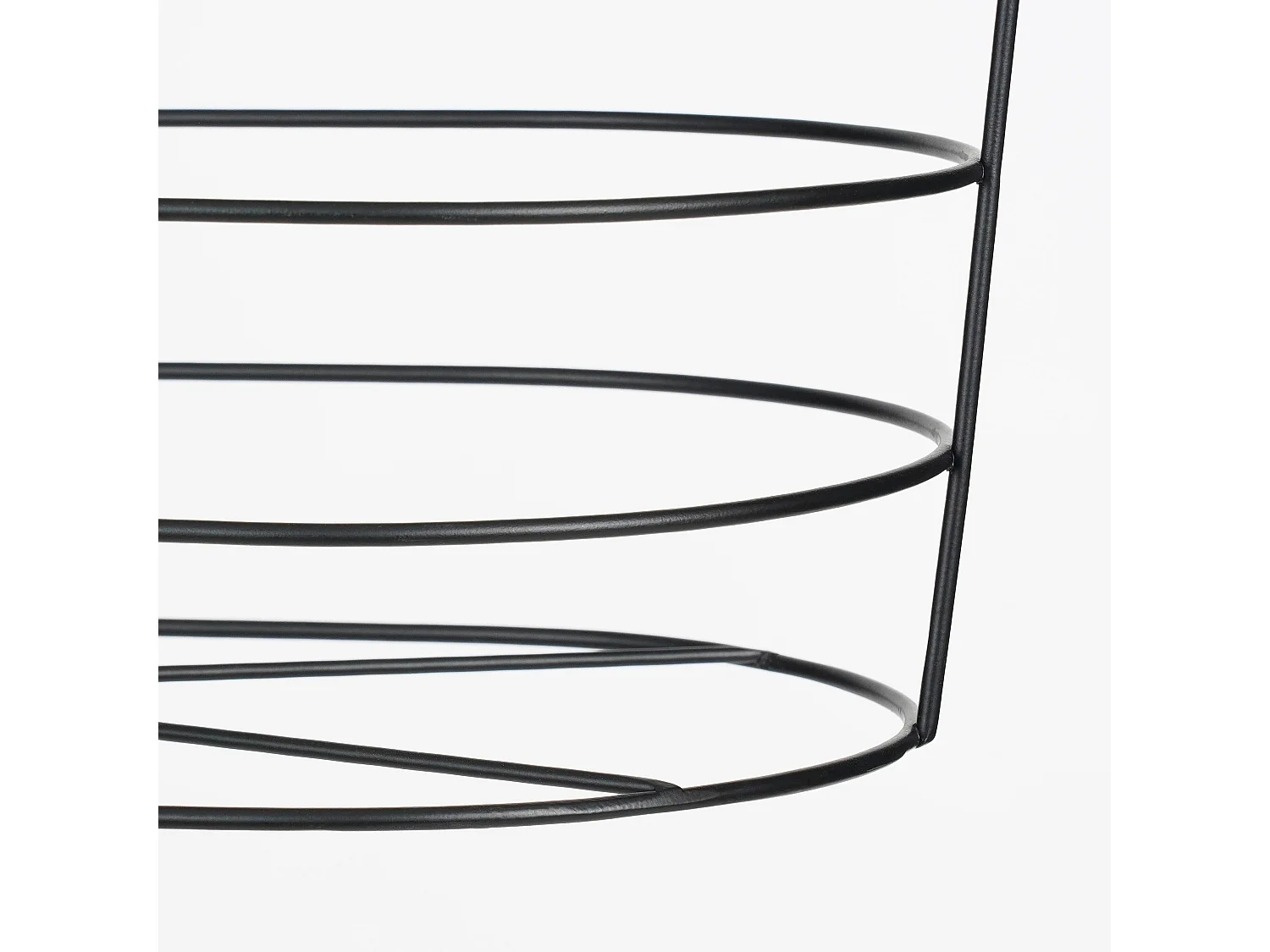 Plantenmand buiten van ijzer - 42,5 x 21 x 76 - Zwart - CALLEE