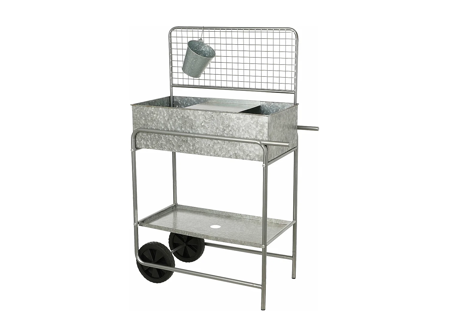 Anzuchttisch aus Metall - 77 x 38 x 119 - Grau - KEN