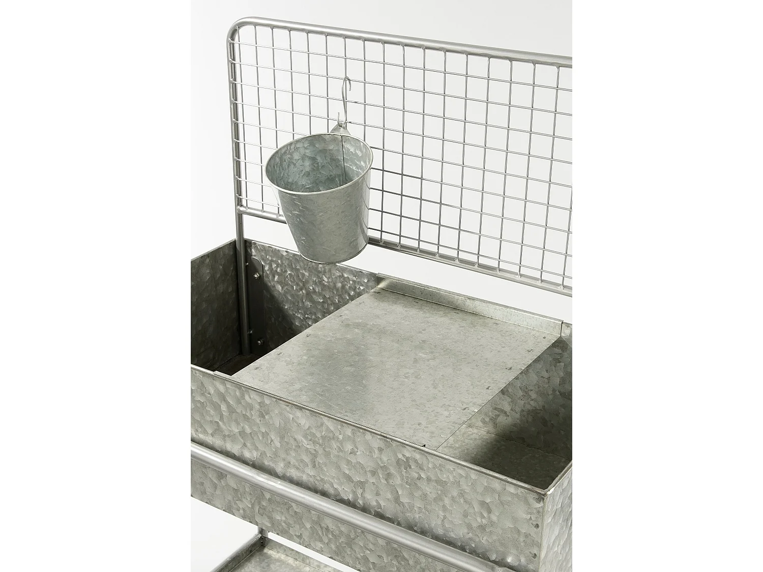 Anzuchttisch aus Metall - 77 x 38 x 119 - Grau - KEN