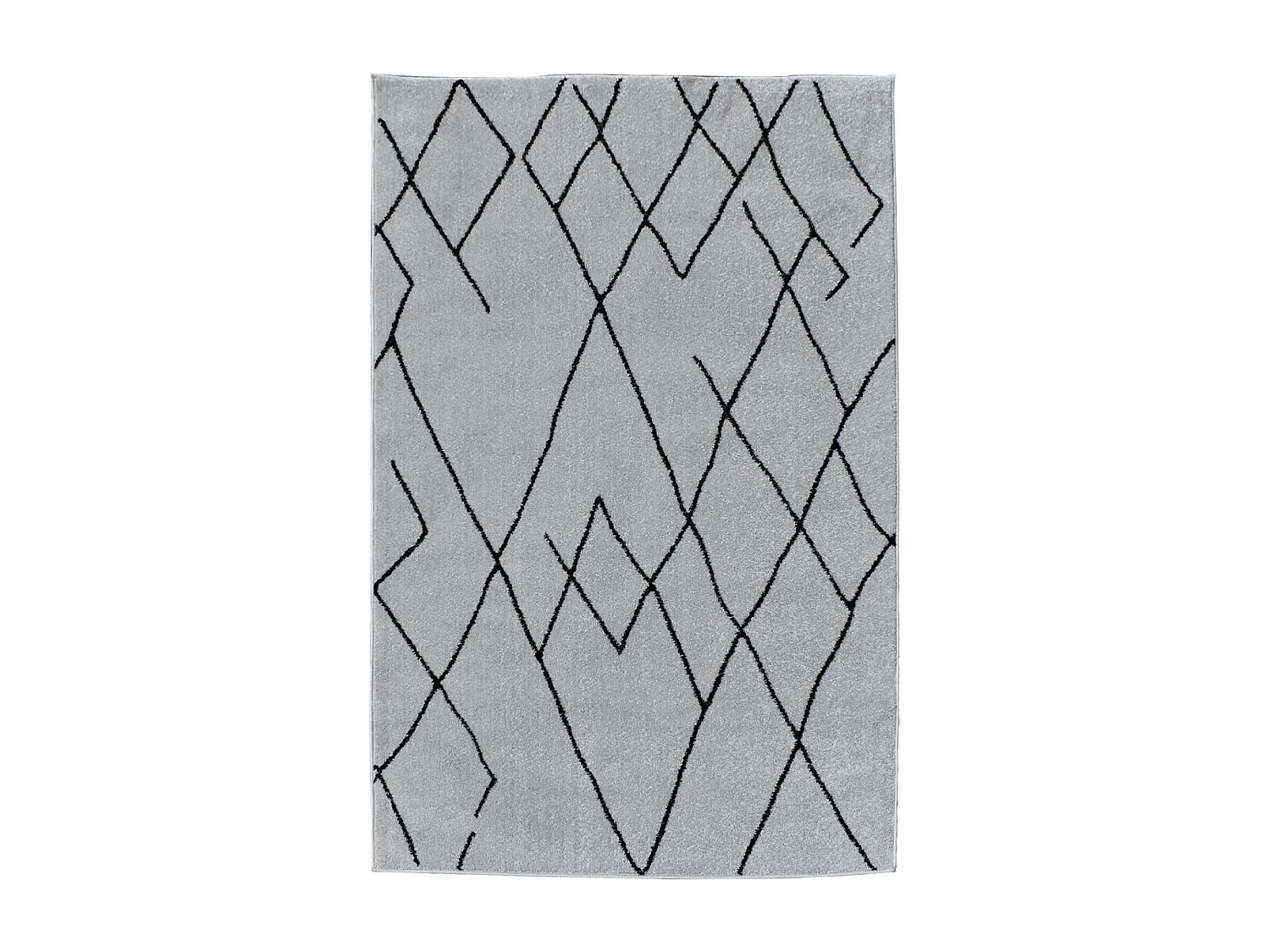 Tapis berbère 200x280 tissé motifs tribaux NALADON crème