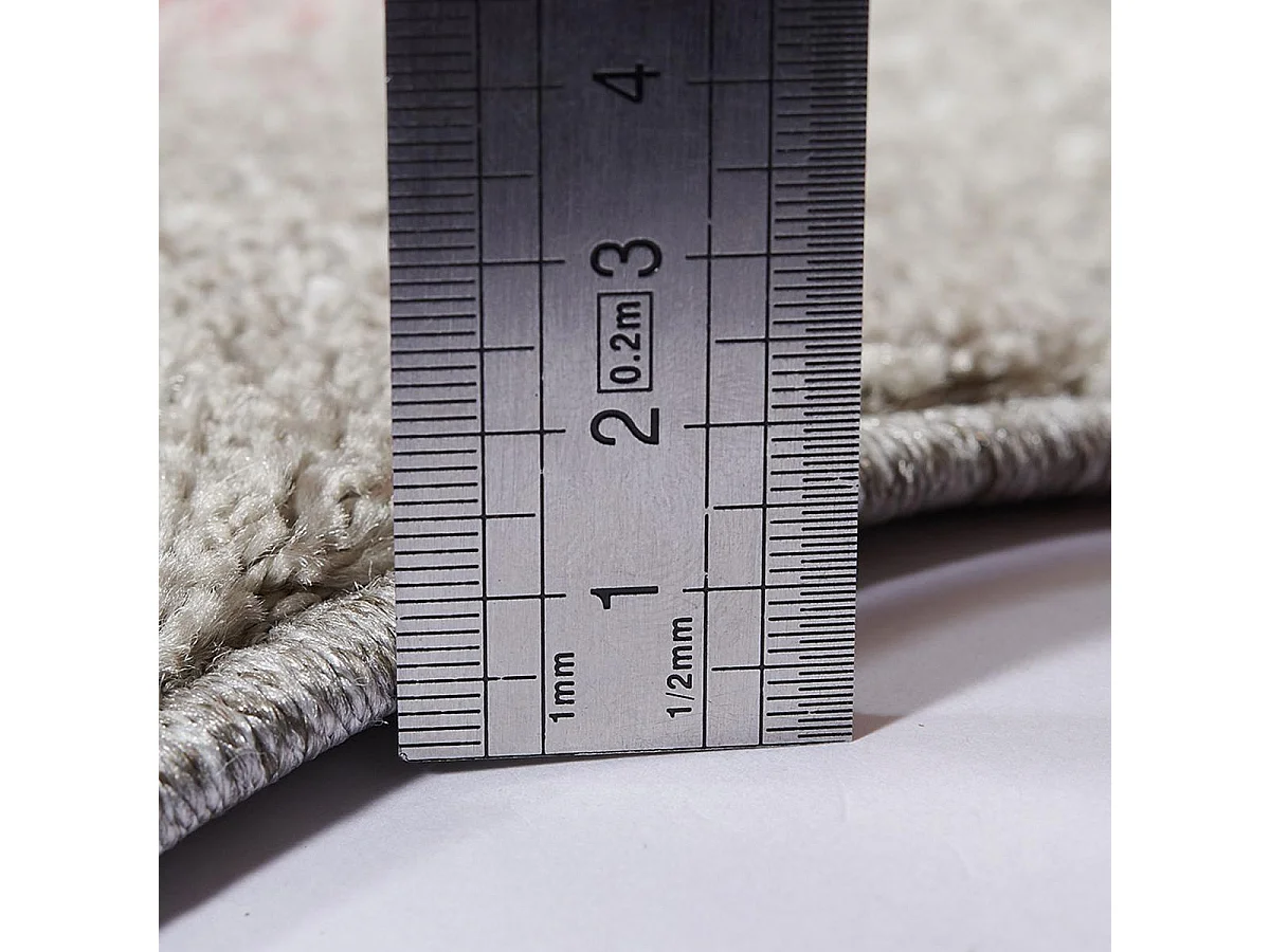 tapis chambre 60x110 tissé gris et beige rectangle motif géométrique DERBY A