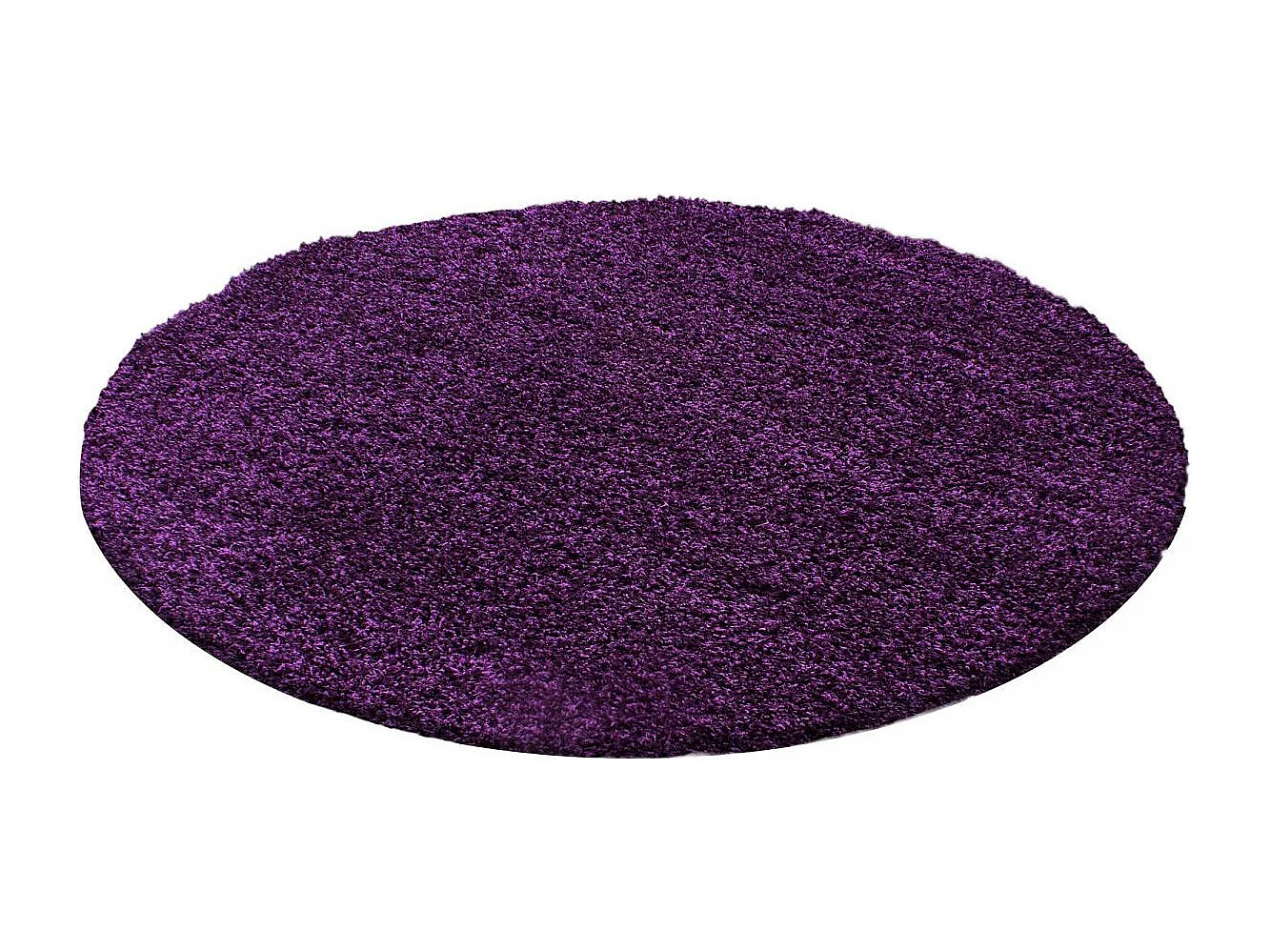 Tapis poils longs shaggy 100x200 rectangle tissé violet motif uni UNI L