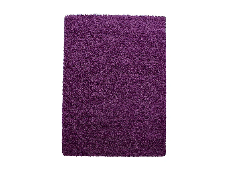 Tappeto Shaggy a pelo lungo 100x200 rettangolo intrecciato viola fantasia unita UNI L