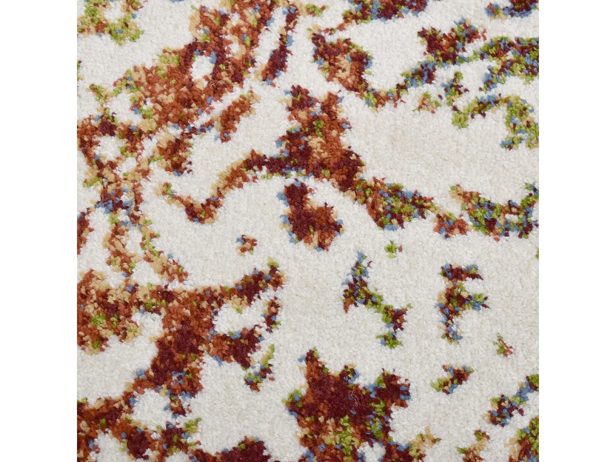 Tapis oriental 40x60 rectangle multicolore tissé motif ancestral DESTRUCT 2