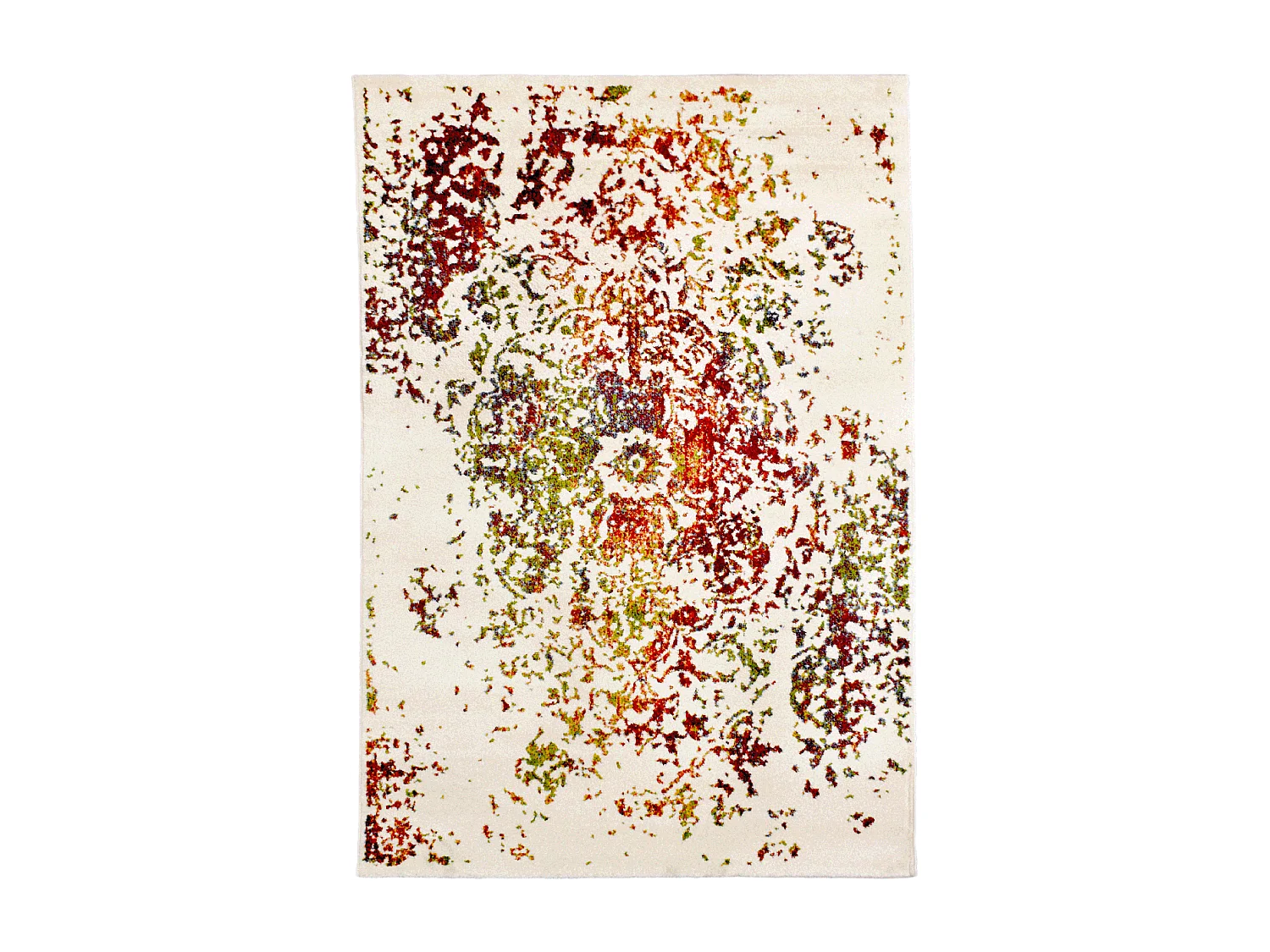 Tappeto orientale 40x60 rettangolo multicolore intrecciato motivo ancestrale DESTRUCT 2