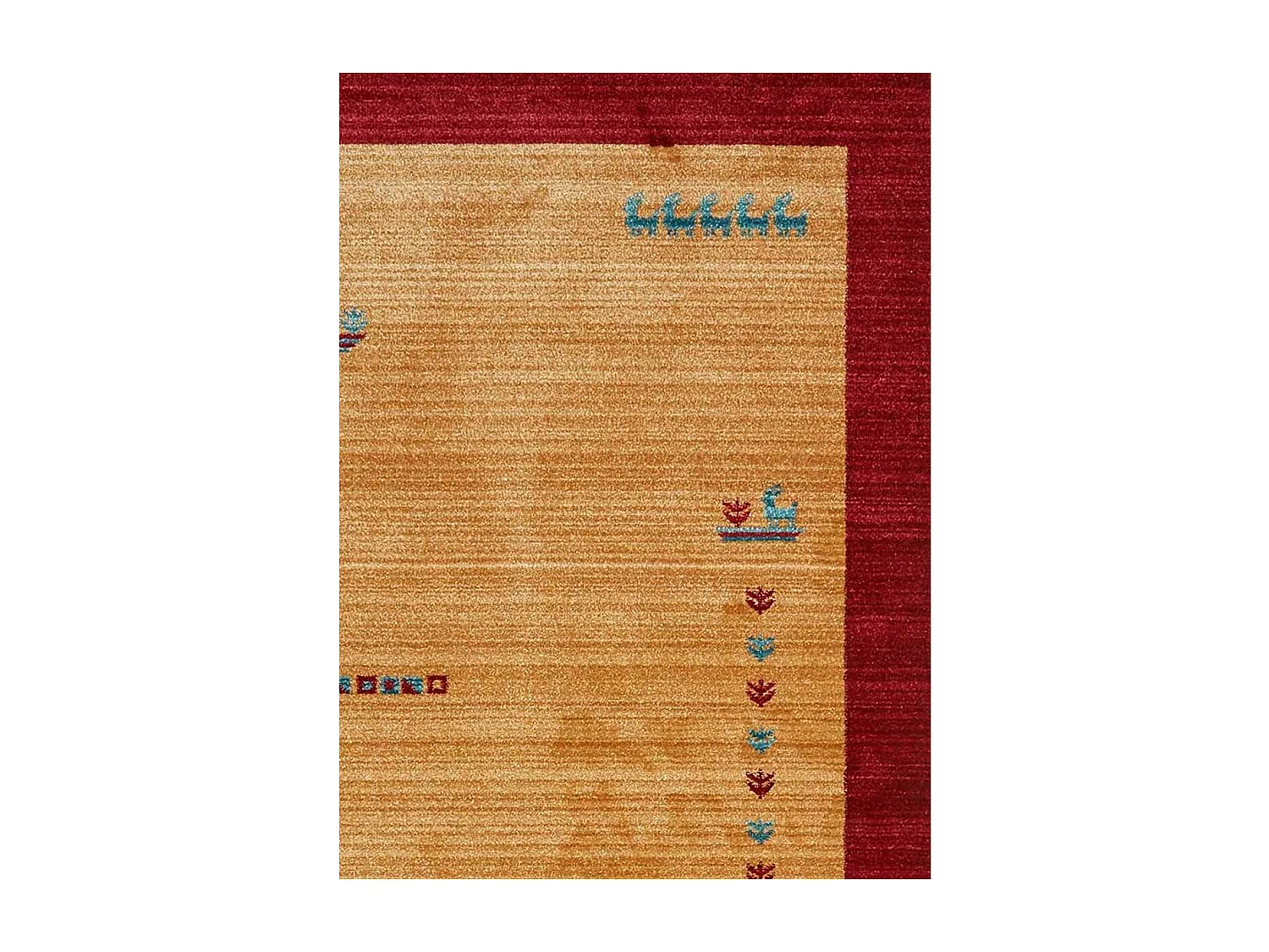 tapis salon 120x180 tissé beige rectangle motif simple CHOBAY 7