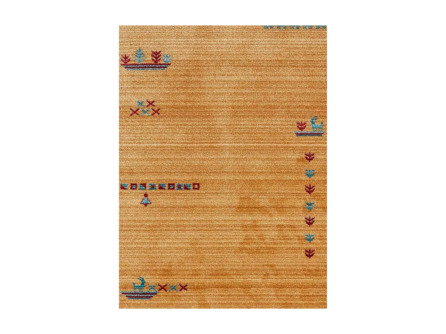 tapis salon 120x180 tissé beige rectangle motif simple CHOBAY 7