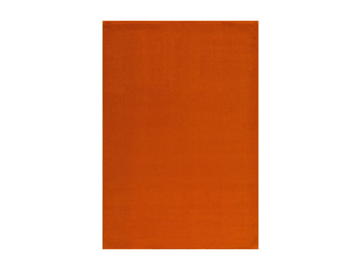 tapis couloir 80x200 tissé orange rectangle motif uni NOSSA