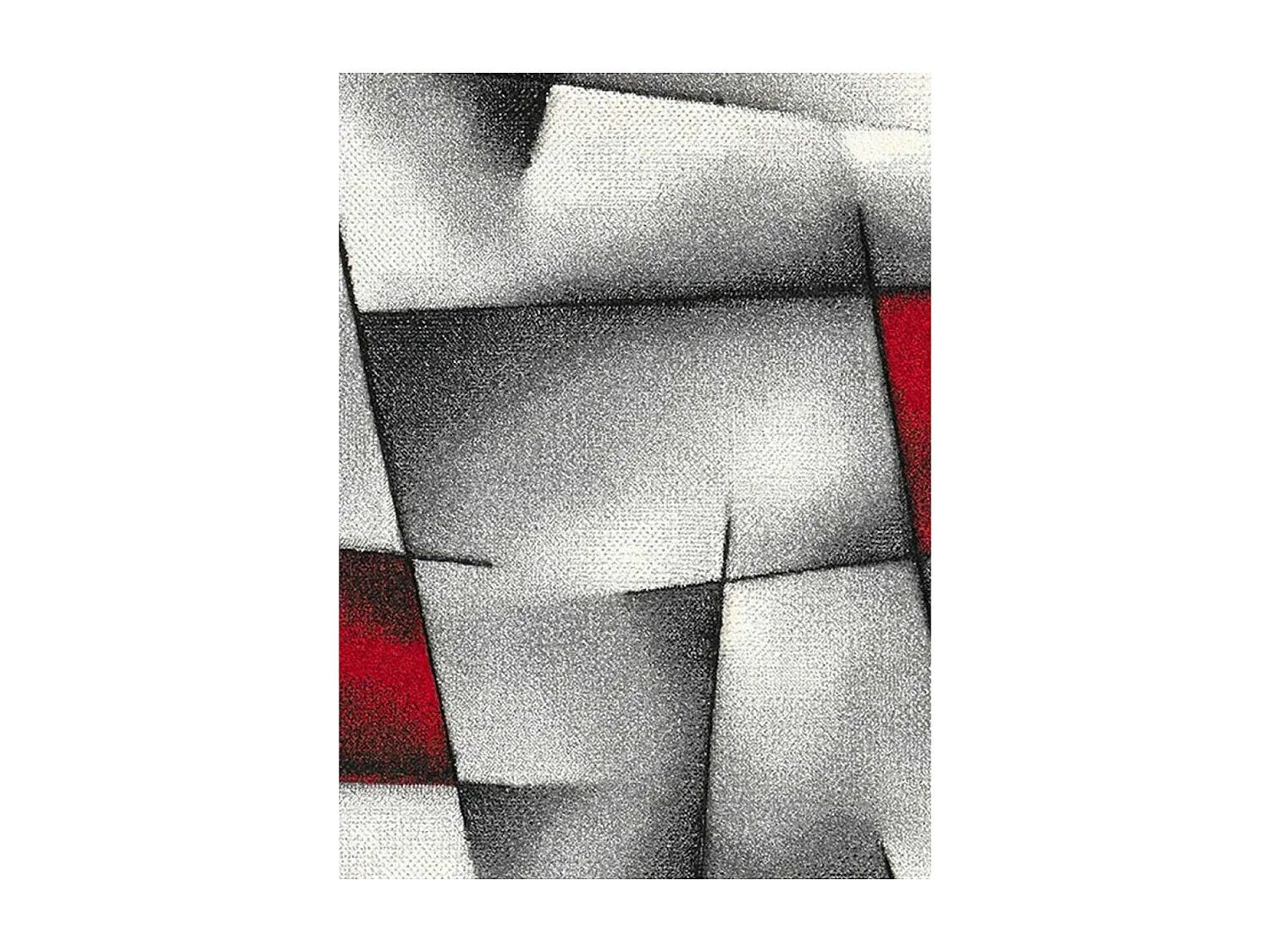 tapis chambre 80x150 tissé rouge rectangle motif géométrique BRI 10