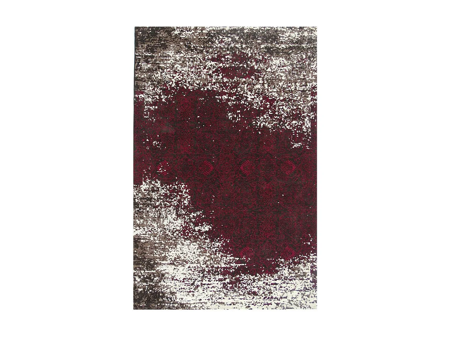 Tapis kilim 170x240 rectangle fait main rose motif géométrique AURATA