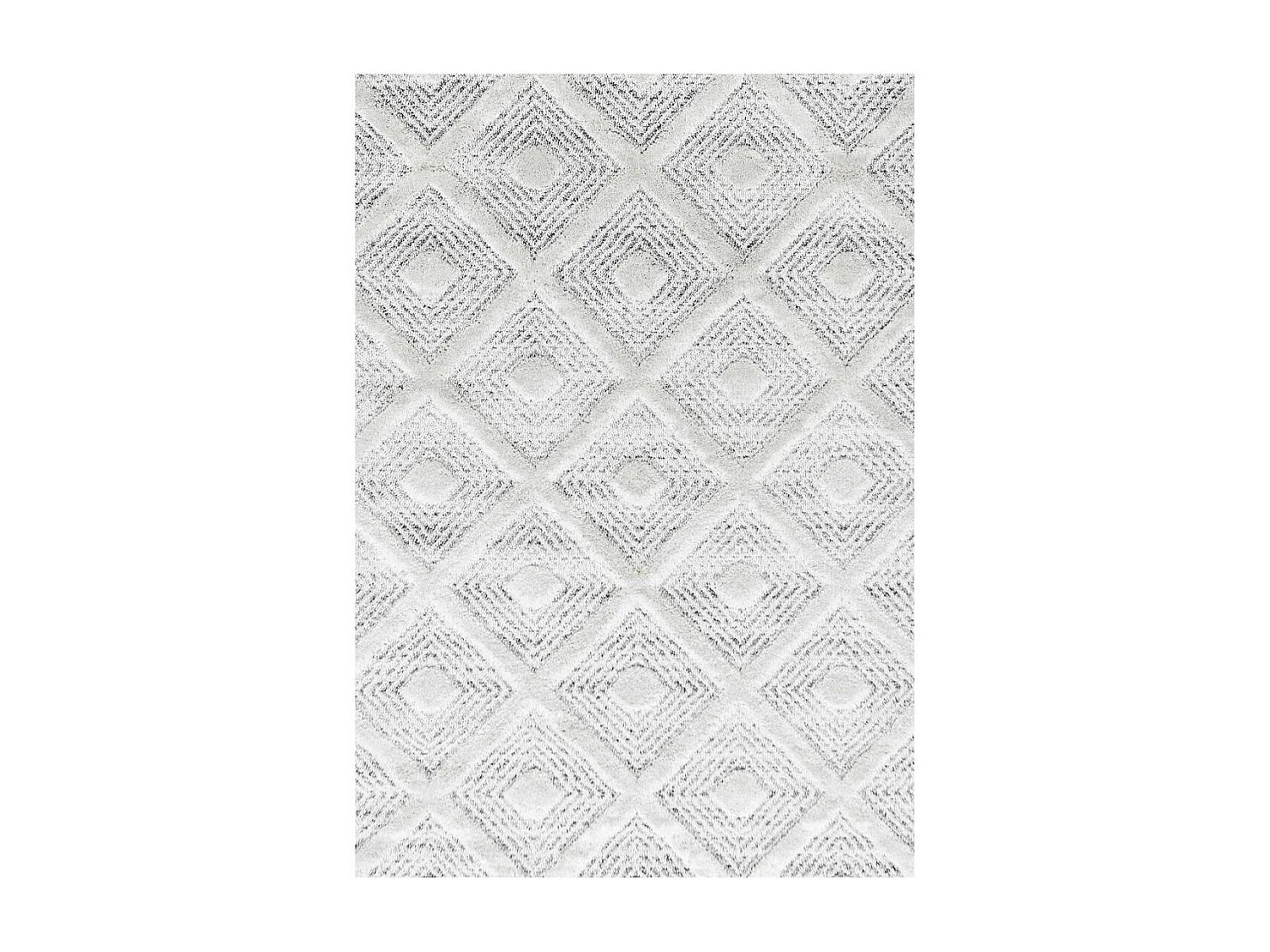 tapis chambre 140x200 tissé gris et blanc rectangle motif scandinave PISTIOUM