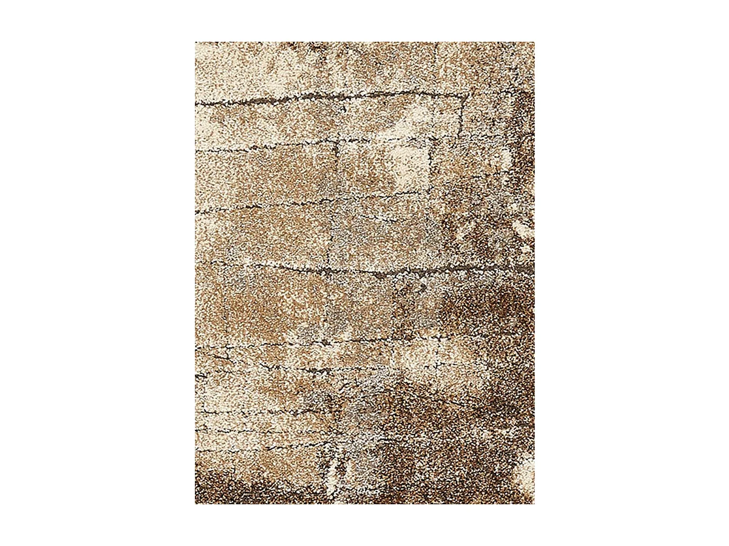 tapis chambre 80x150 tissé gris rectangle motif faux uni NATACT