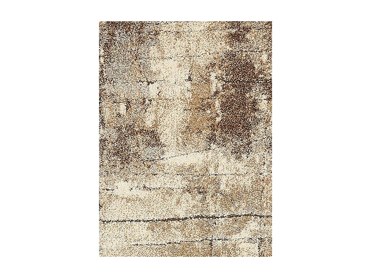 tapis chambre 80x150 tissé gris rectangle motif faux uni NATACT