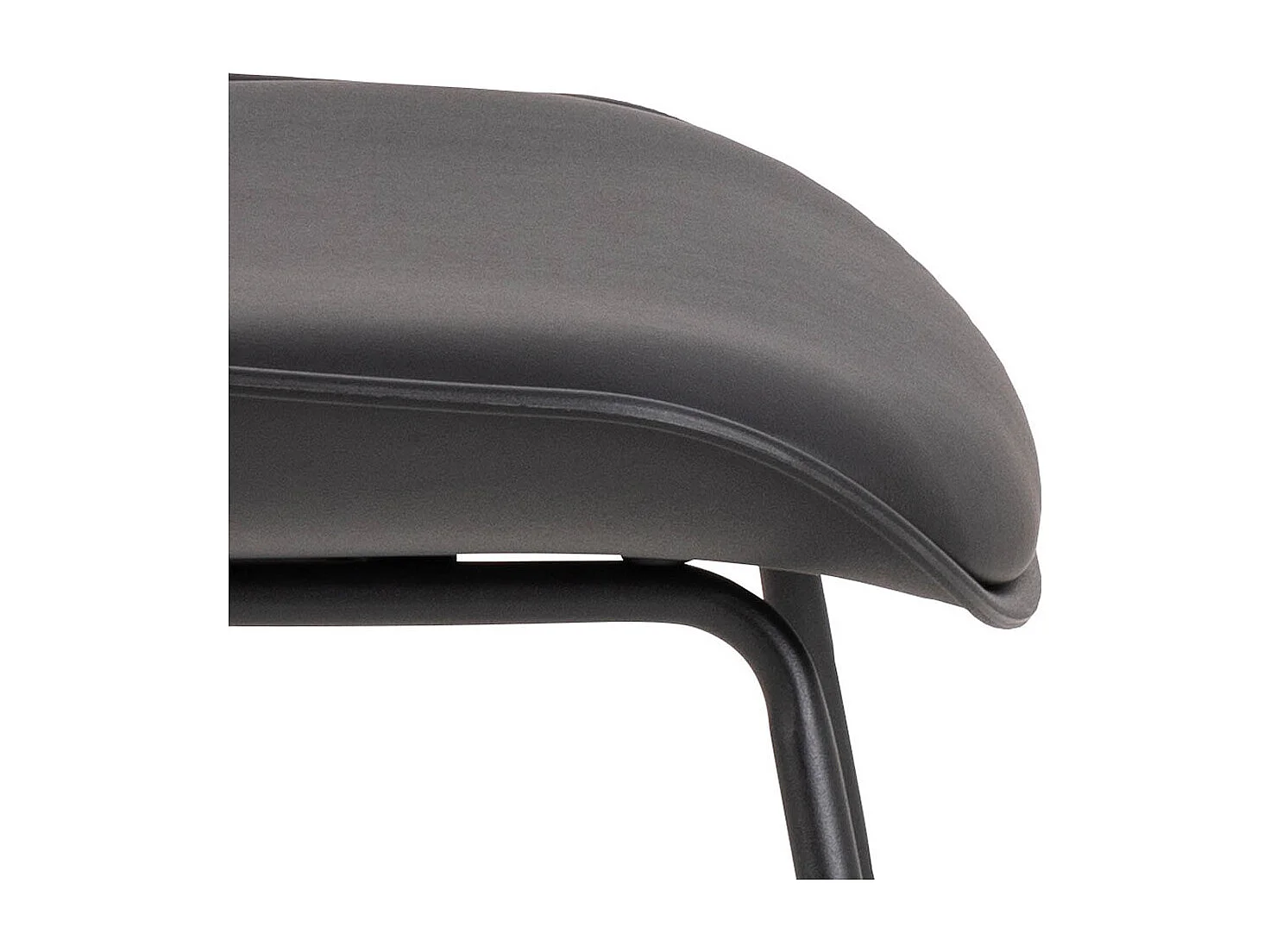 Tina Barhocker PU Kunstleder schwarz.