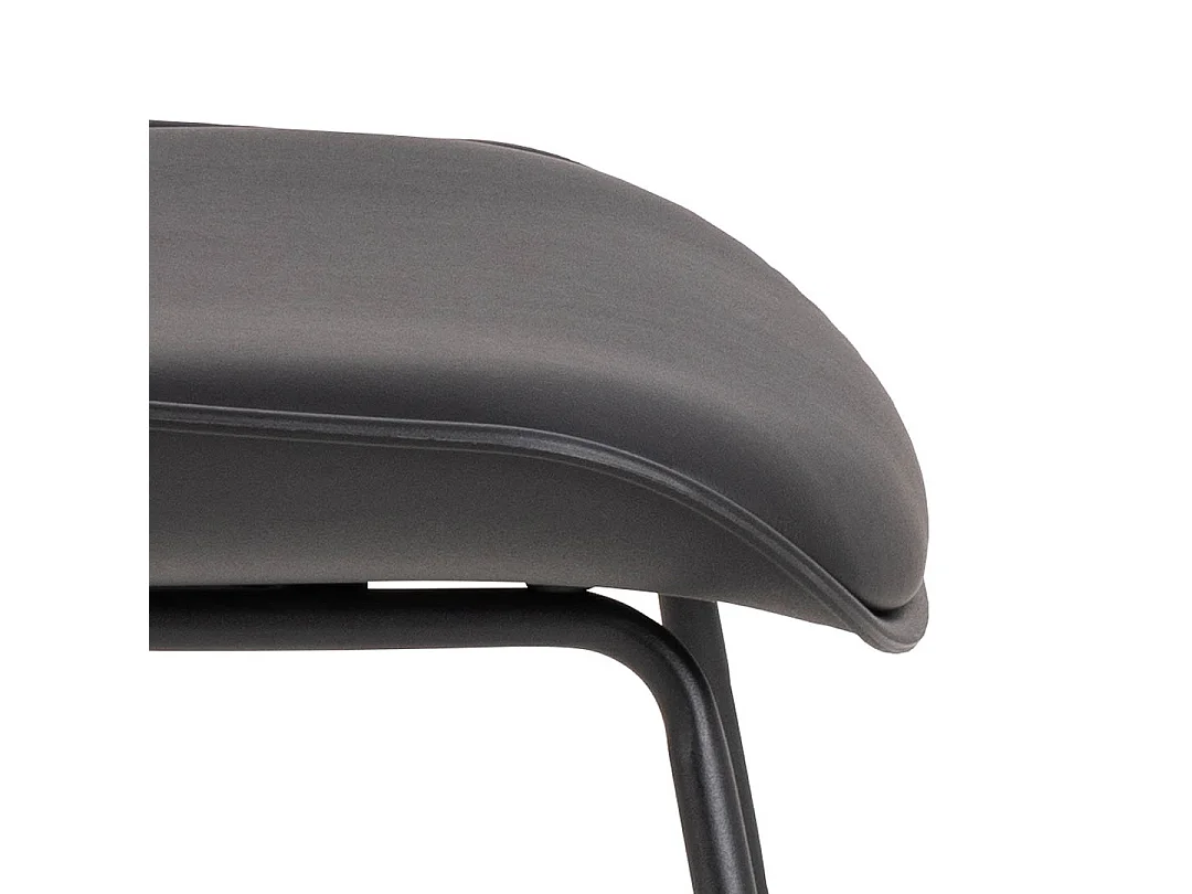 Tina tabouret de bar Simili cuir PU noir.