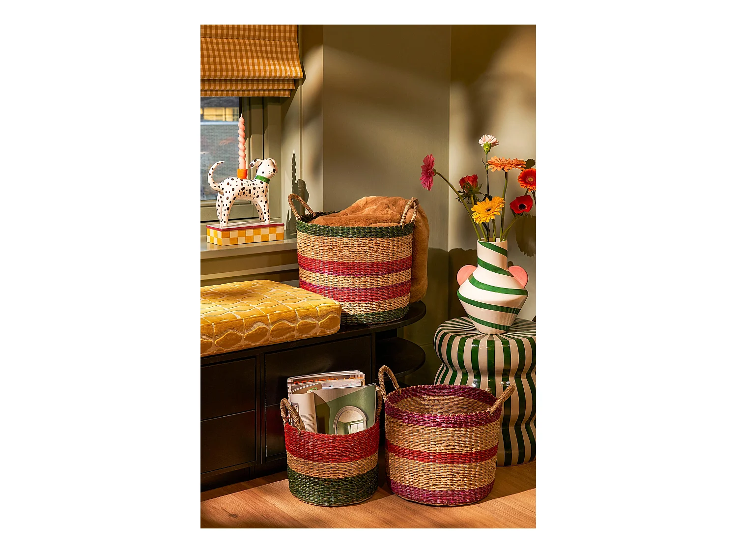 Chandelier en céramique - 25.5 x 10.5 x 26.5 - Blanc - DOG