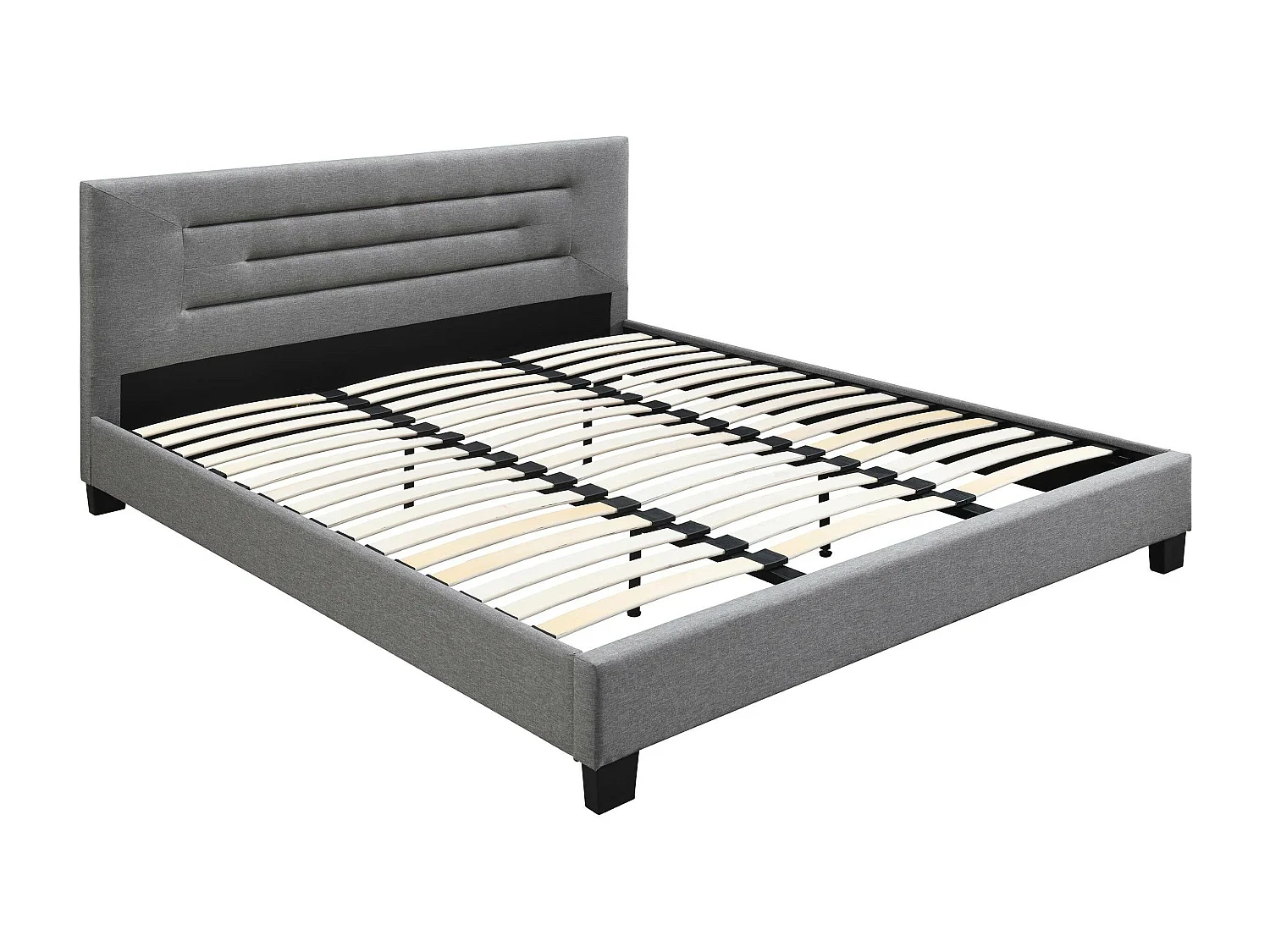 Cama Comfivo 327, Doble, Gris, 180x200, Tapiz, Somieres, 185x212x90cm