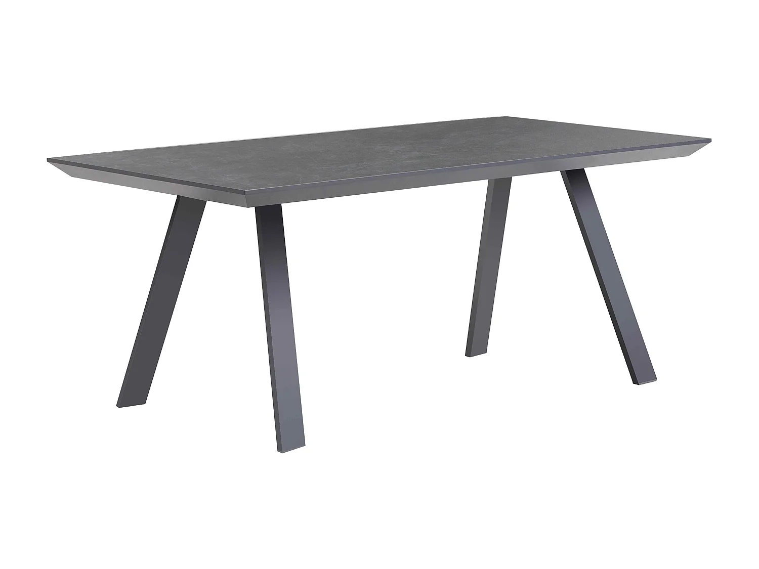 Table de terrasse rectangulaire grise