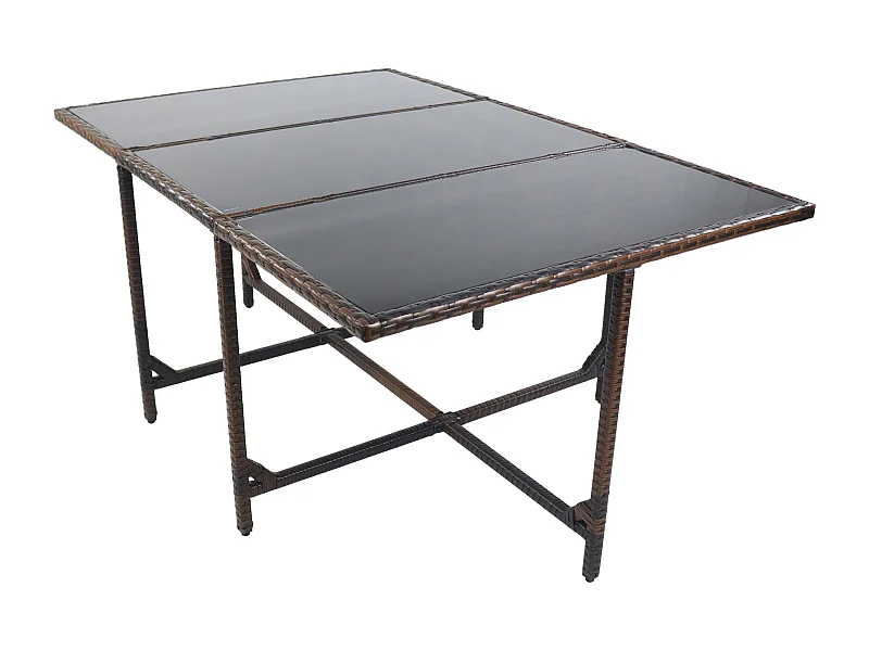 Rattan Gartentisch Balkontisch Raloso 170x110