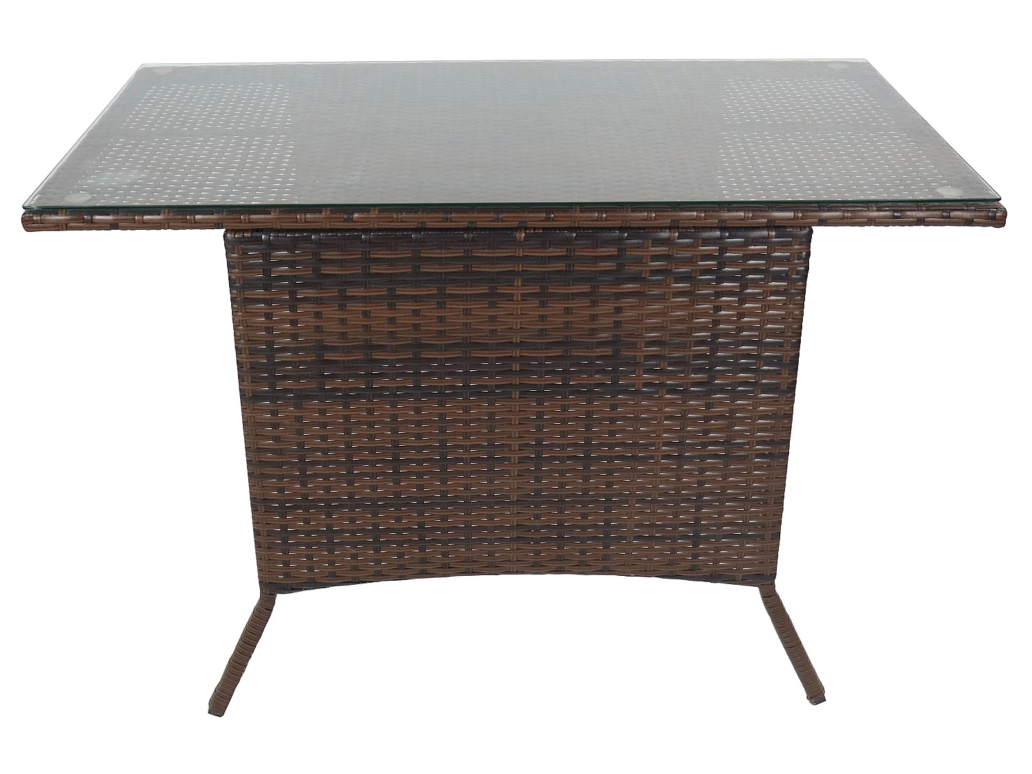 Rattan Gartentisch Balkontisch Raloso 114x64
